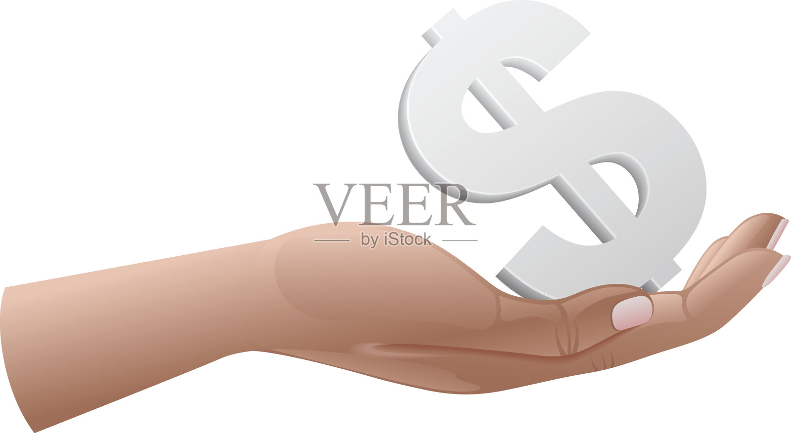 钱的礼物插画图片素材