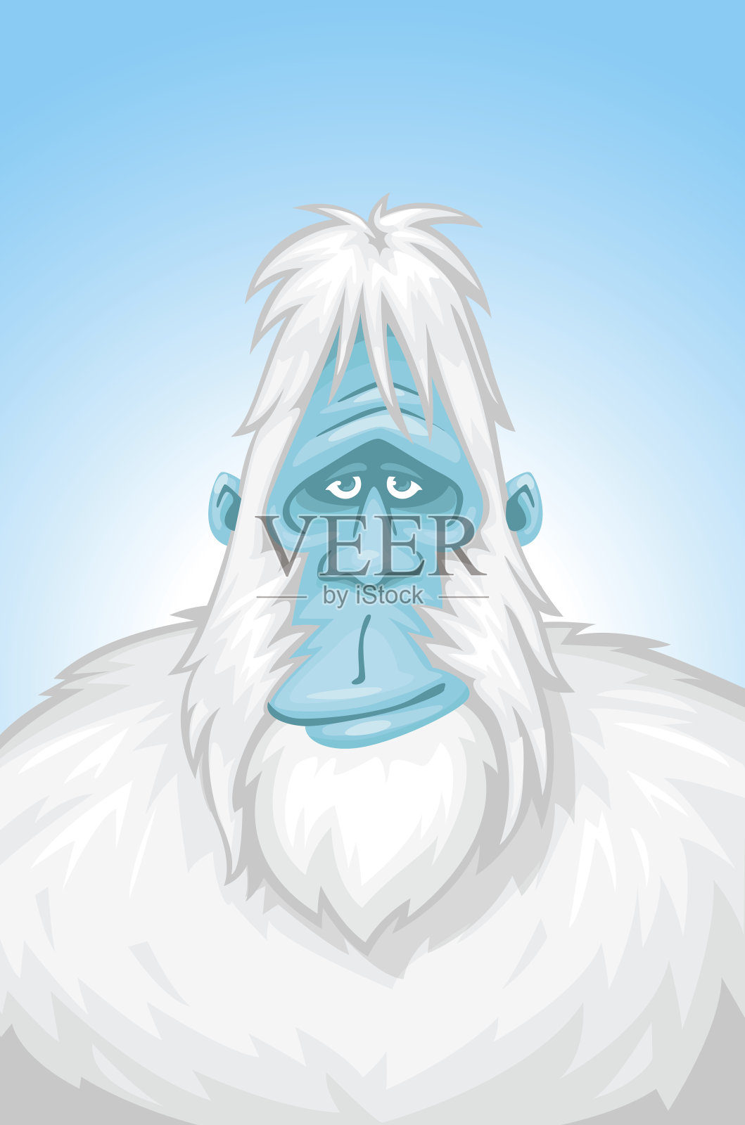 雪人插画图片素材