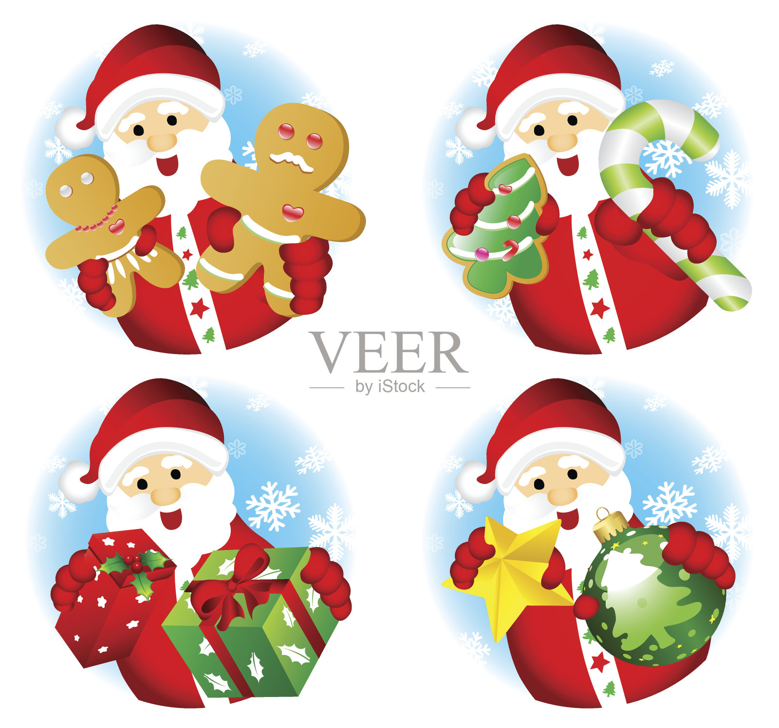 圣诞老人设计元素图片