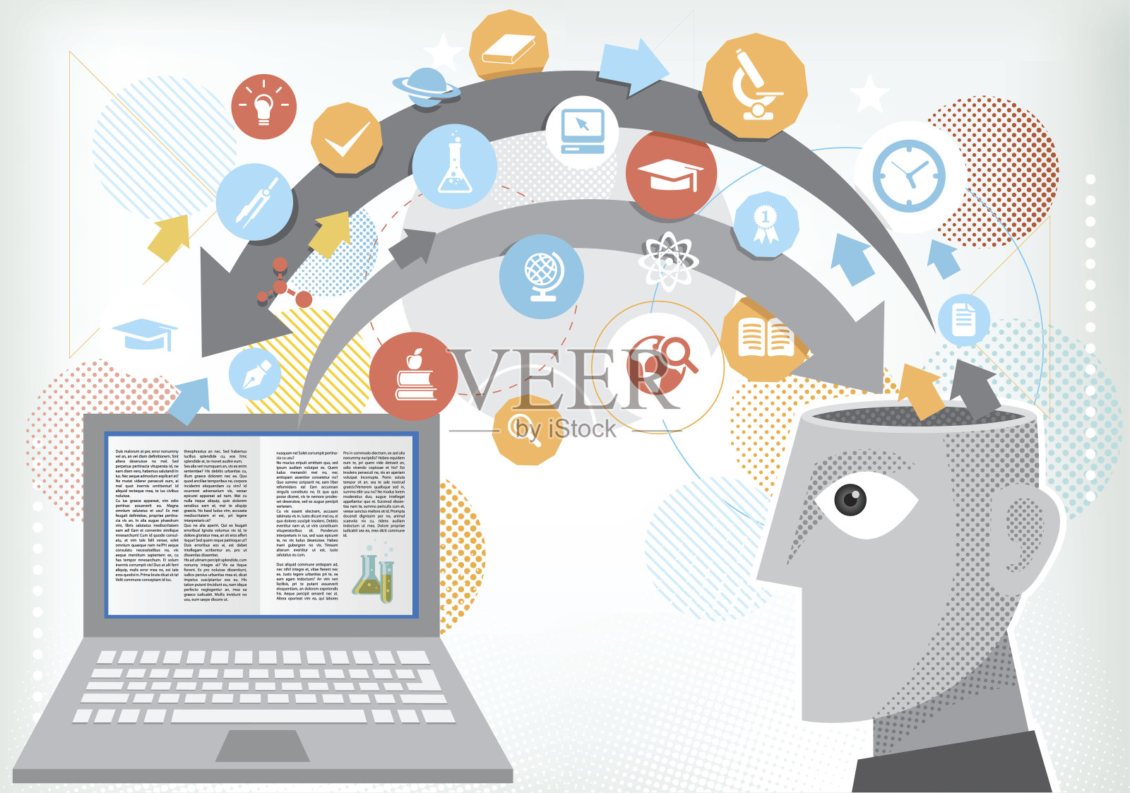 在线教育插画图片素材