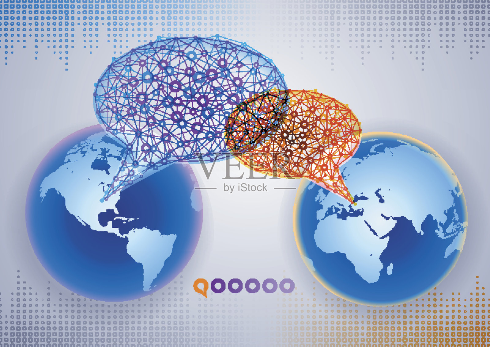 全球通信插画图片素材