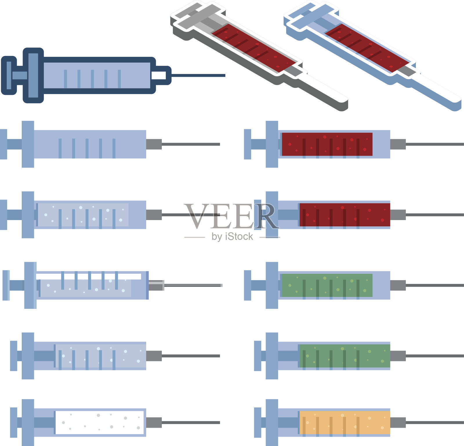注射器的图标插画图片素材