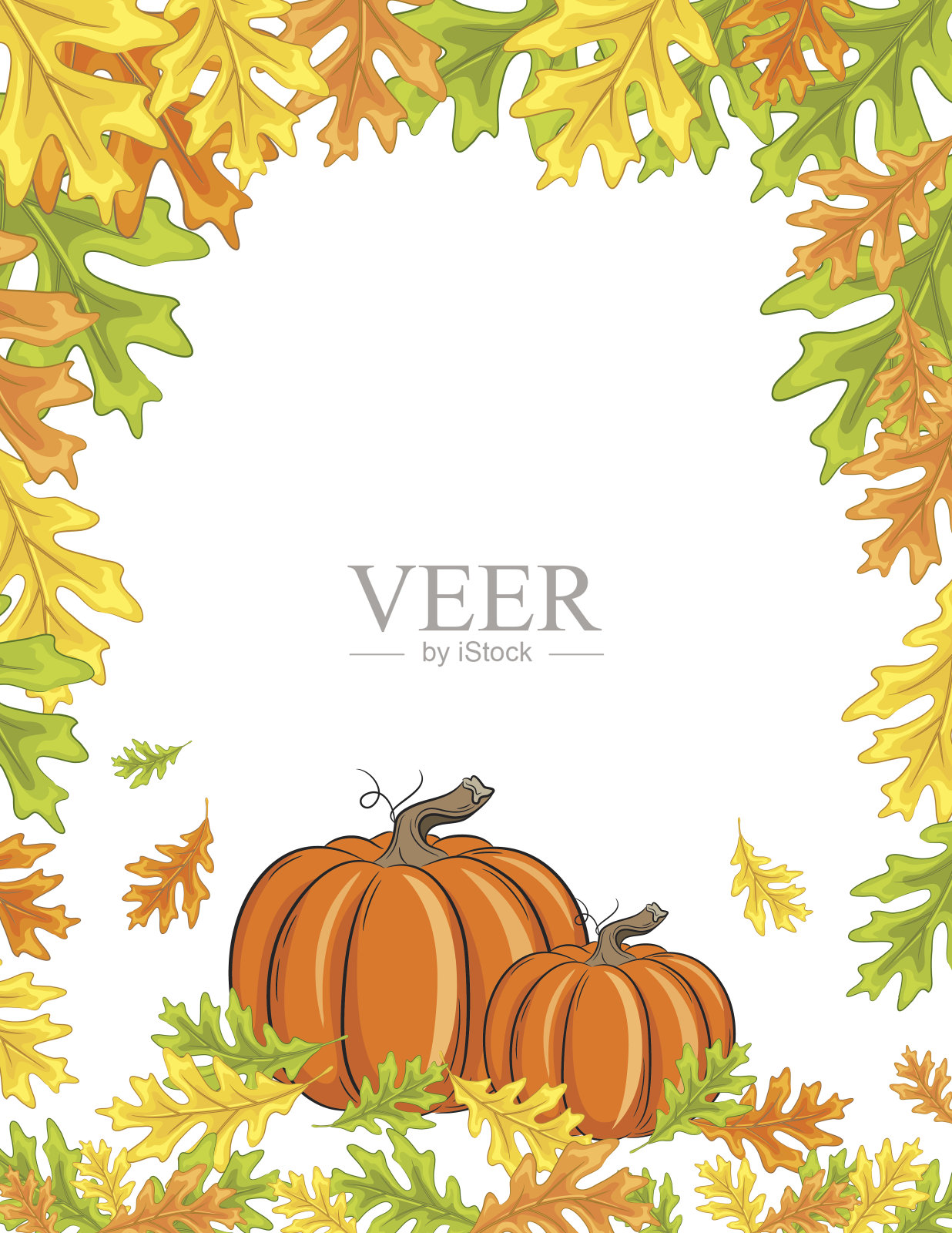 简单的南瓜背景插画图片素材