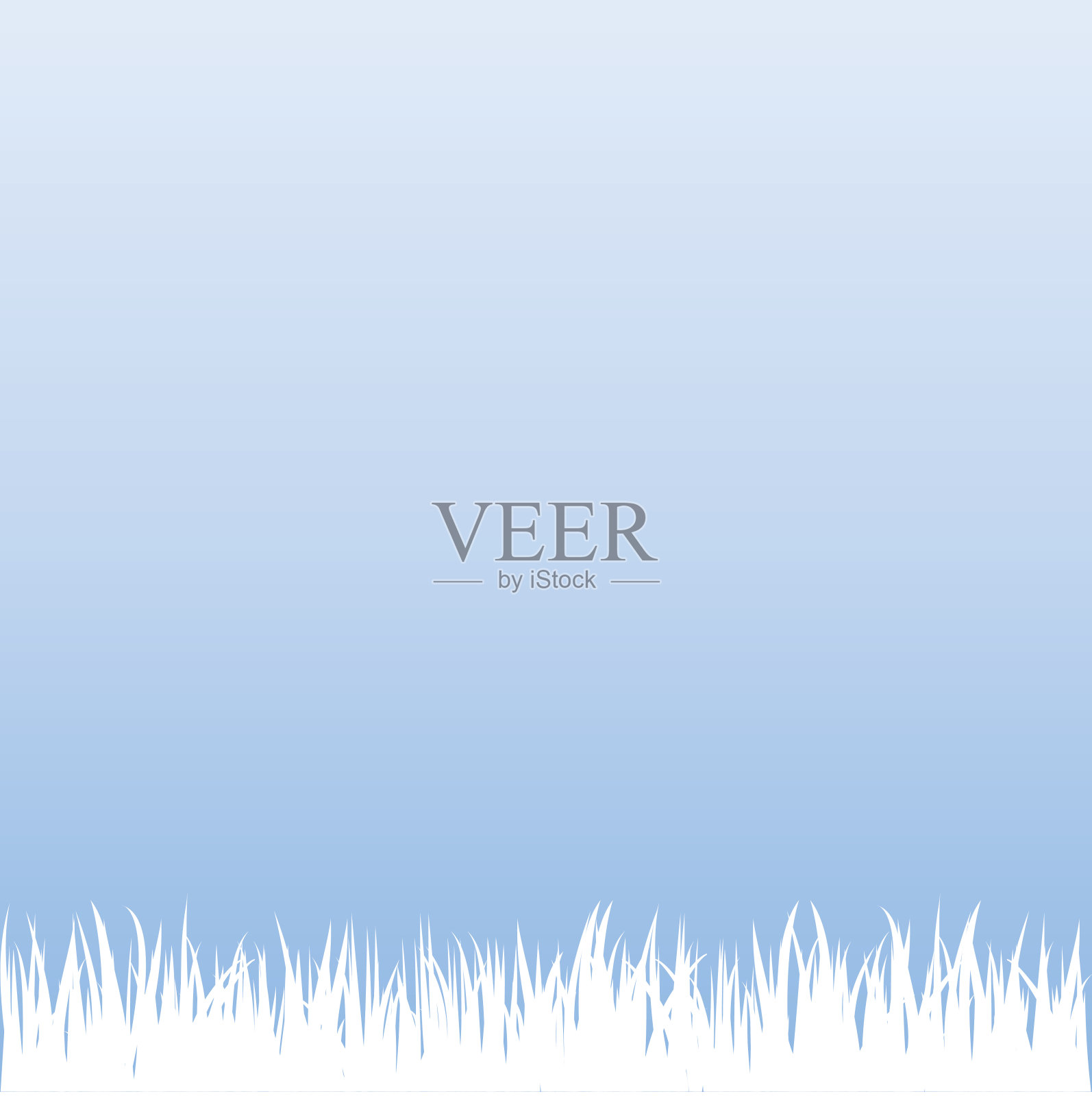 蓝天和白草设计元素图片