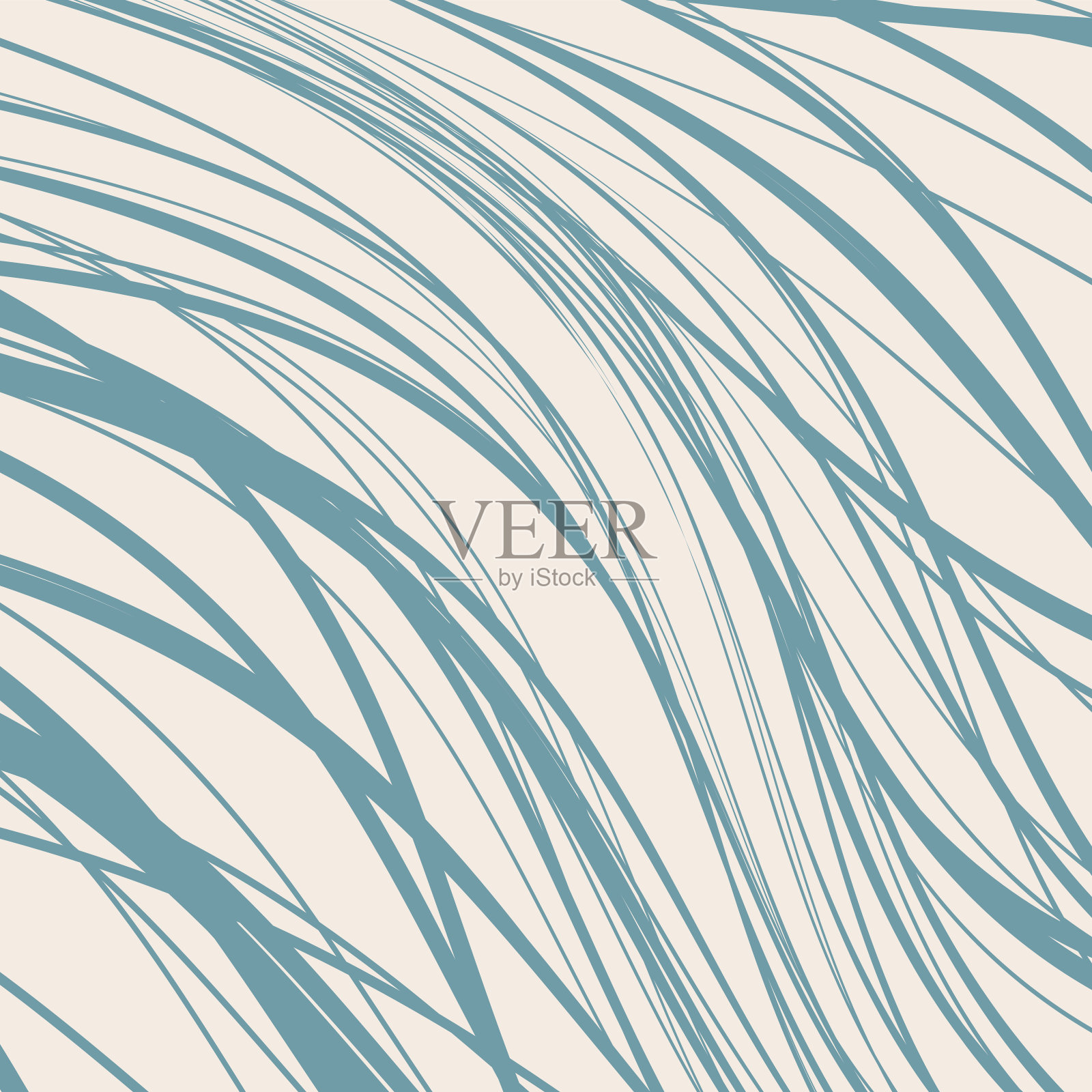 抽象的蓝波技术线形背景插画图片素材