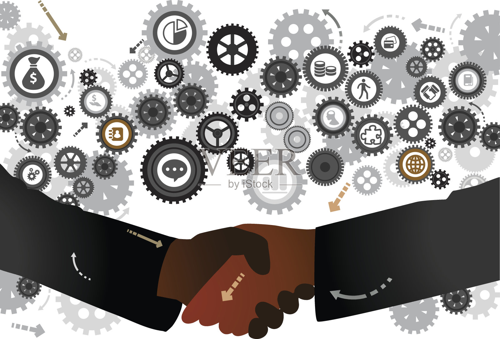 合作业务插画图片素材