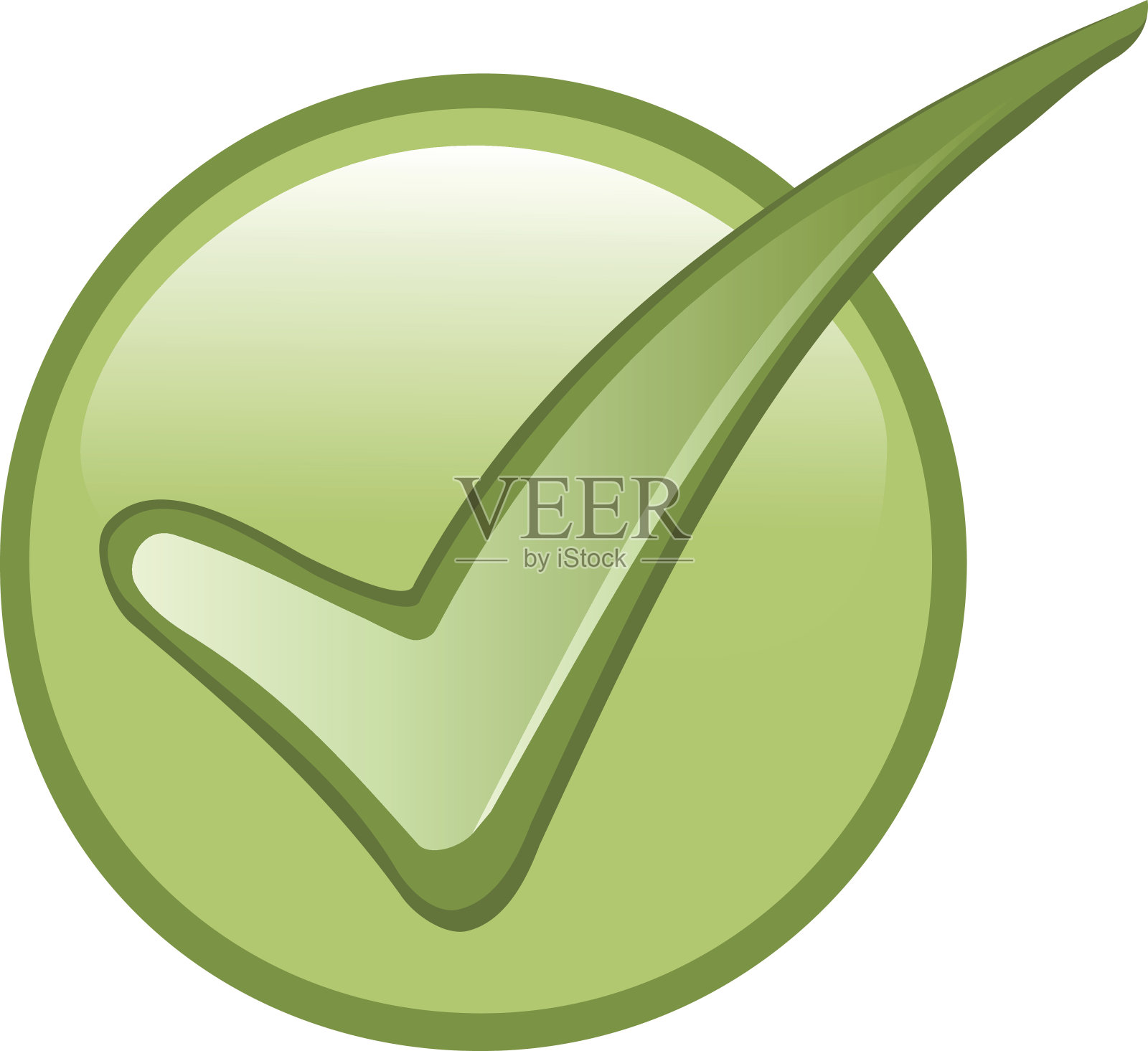 检查按钮插画图片素材