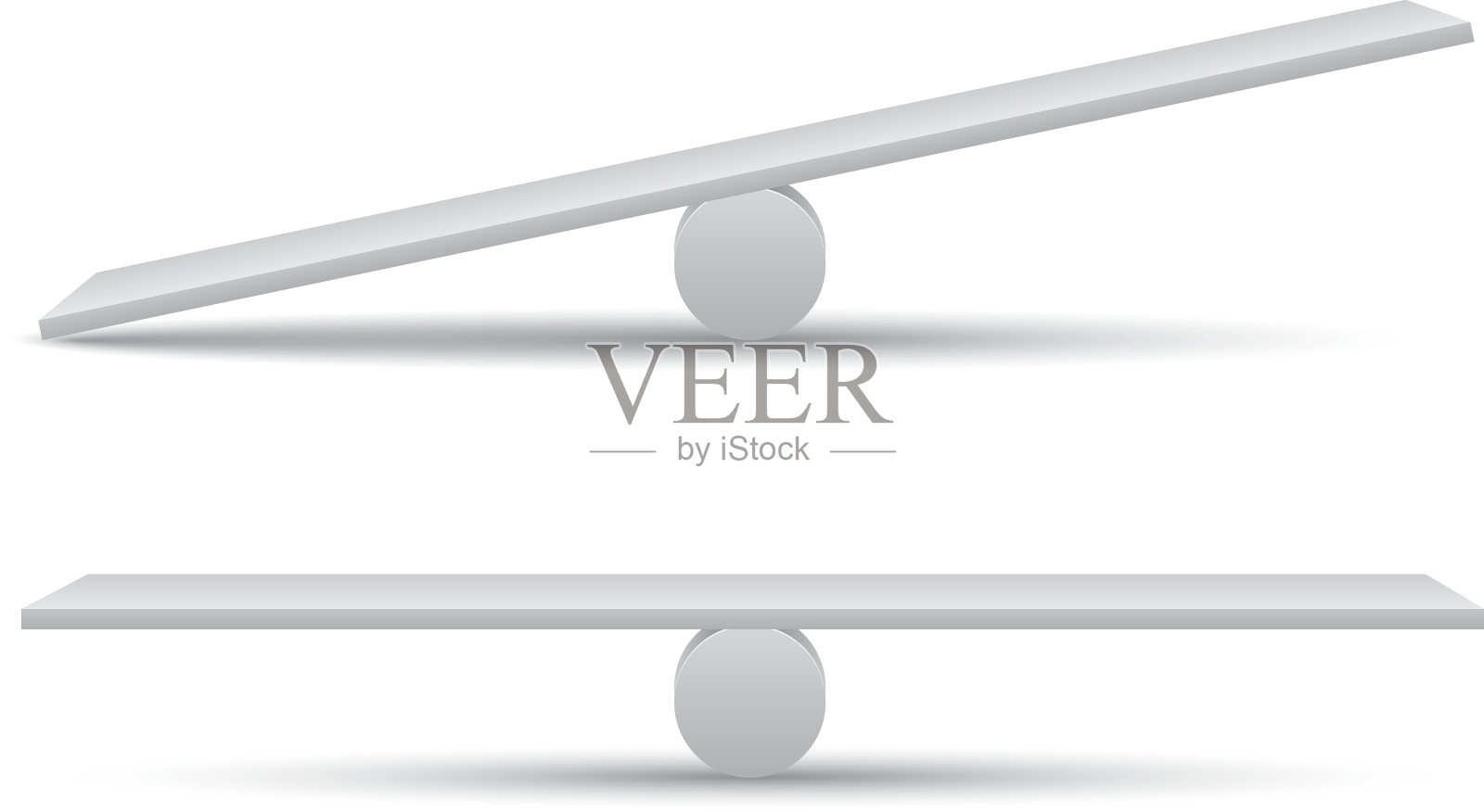 跷跷板插画图片素材