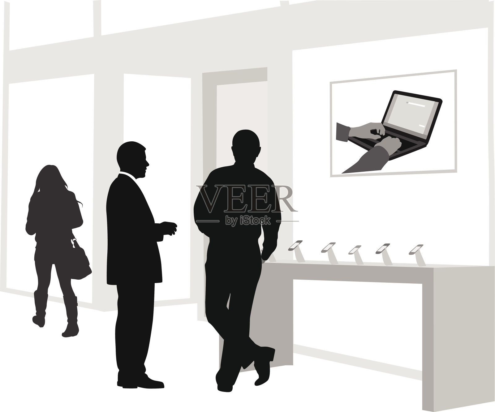 手机销售插画图片素材