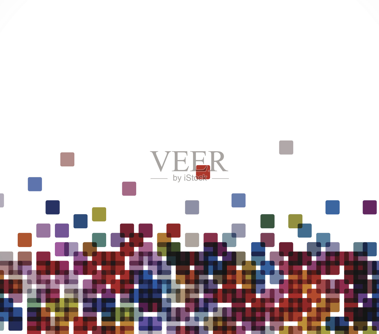 抽象彩色方格几何图案背景插画图片素材