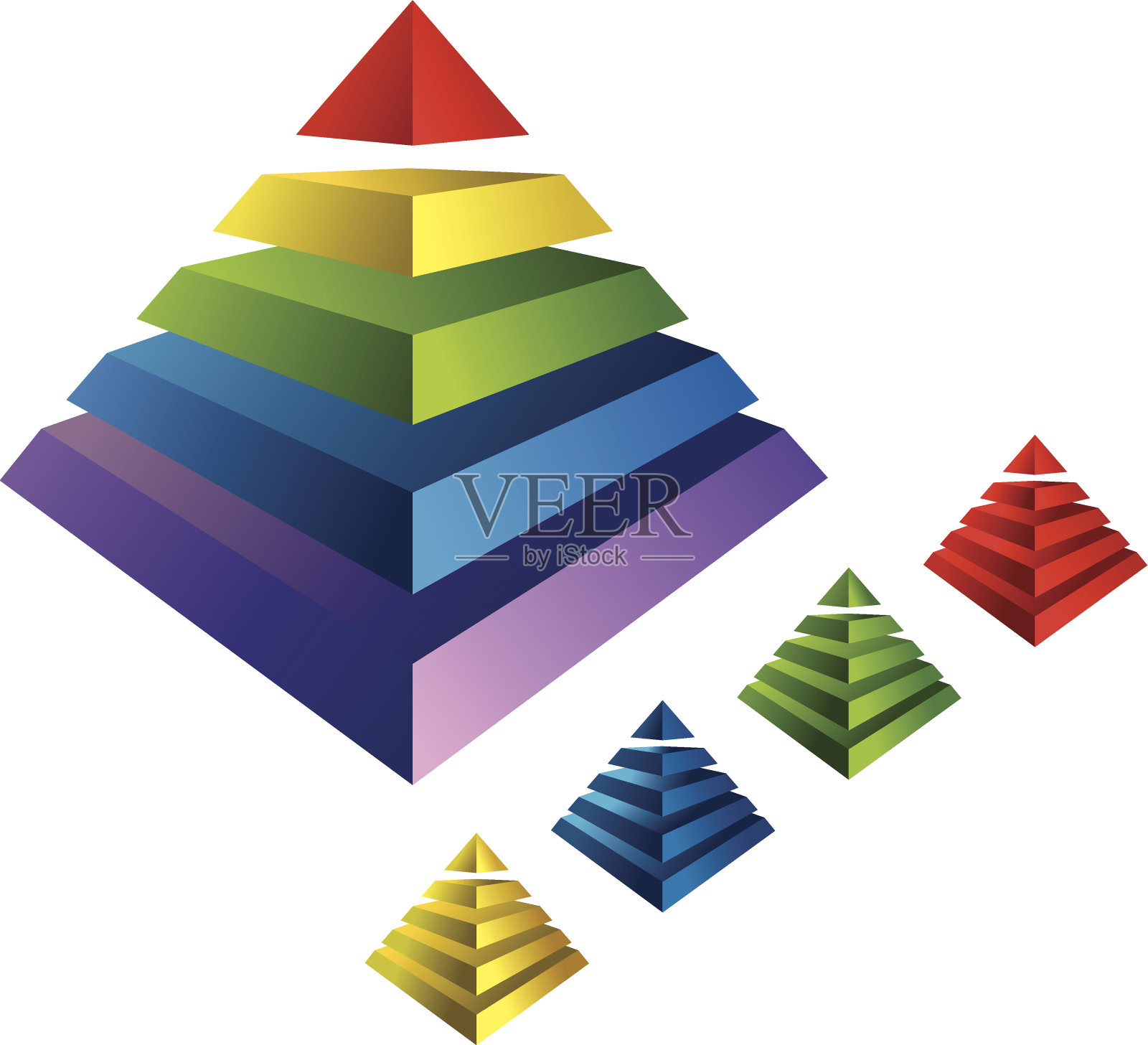 金字塔图插画图片素材