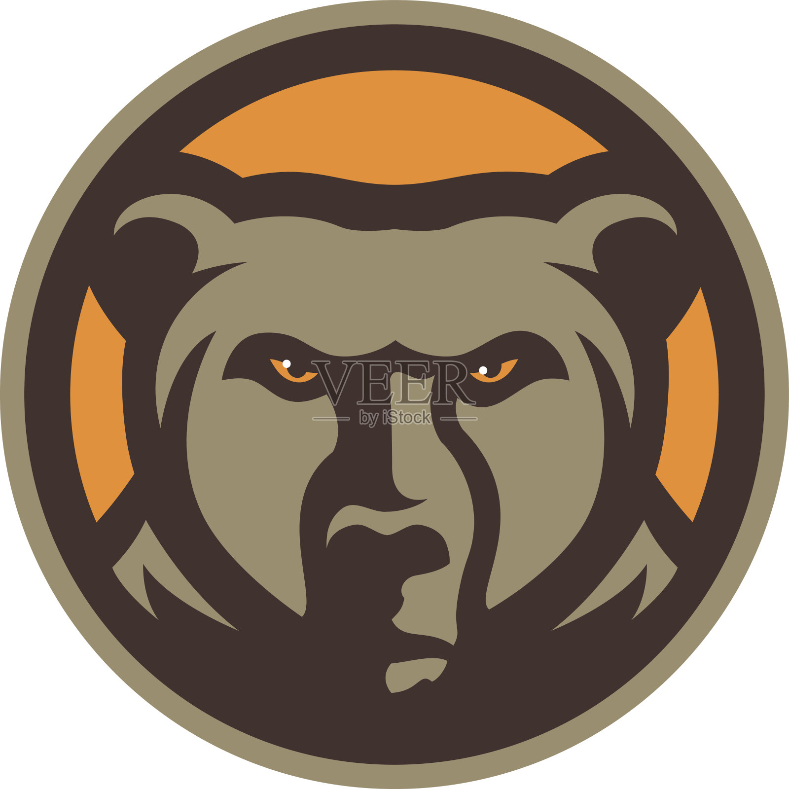 熊的头设计元素图片