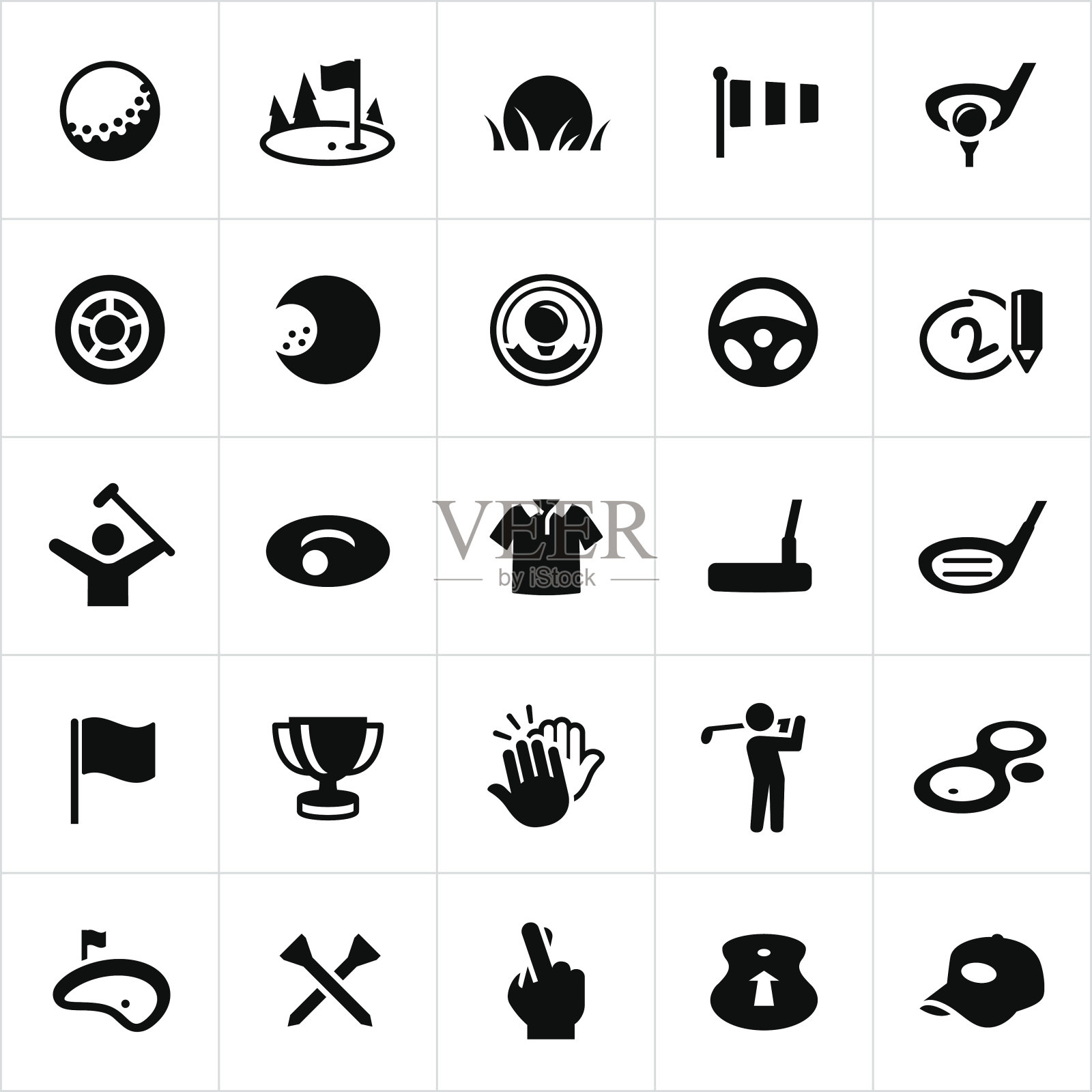 高尔夫球图标图标素材