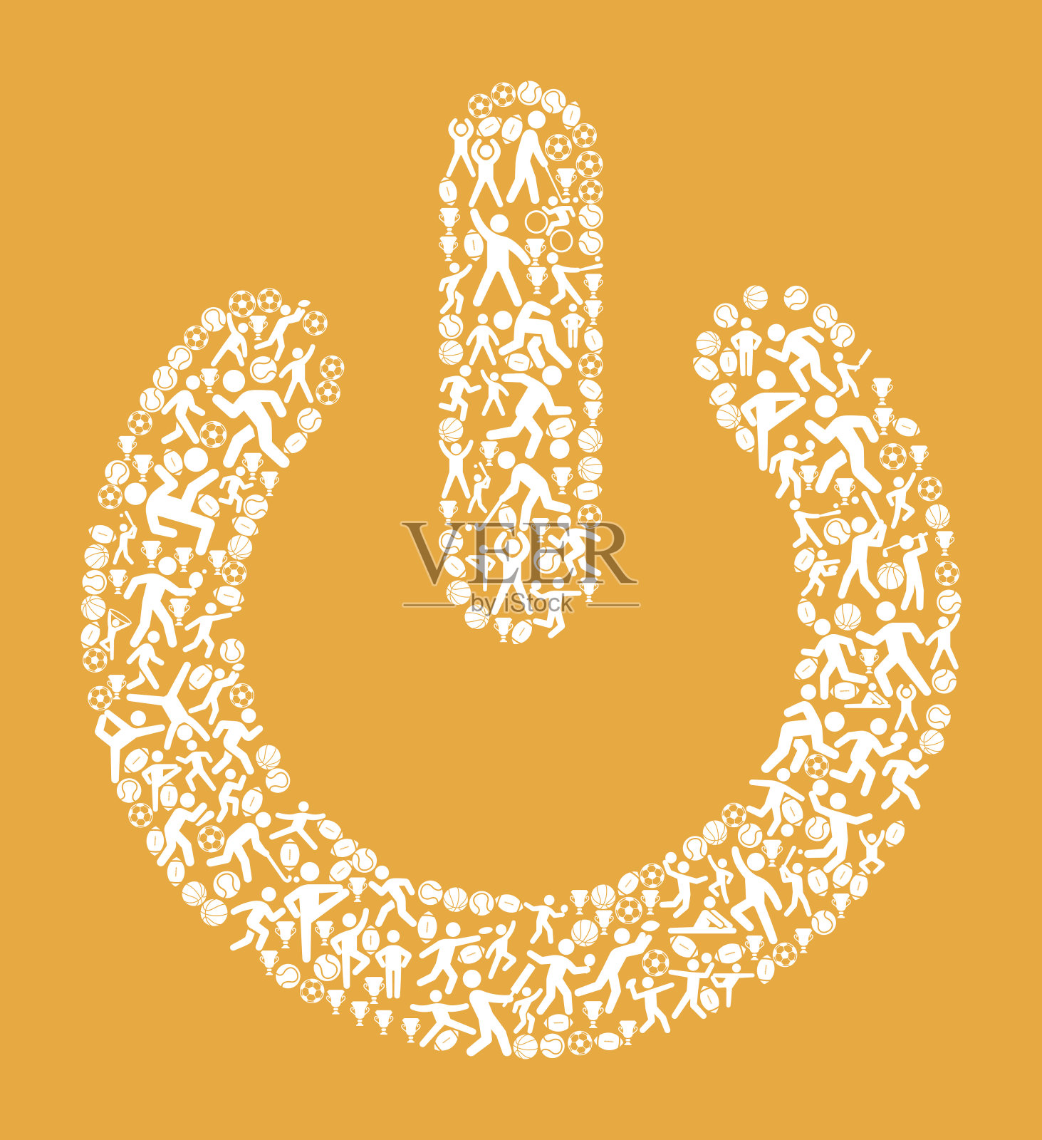 电源按钮健身运动和运动模式矢量背景插画图片素材