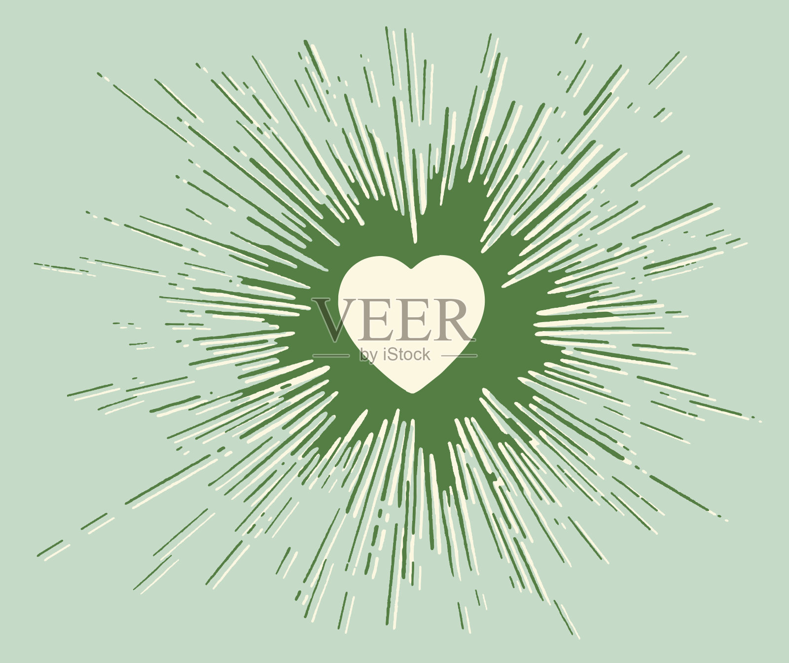 飞溅的心插画图片素材