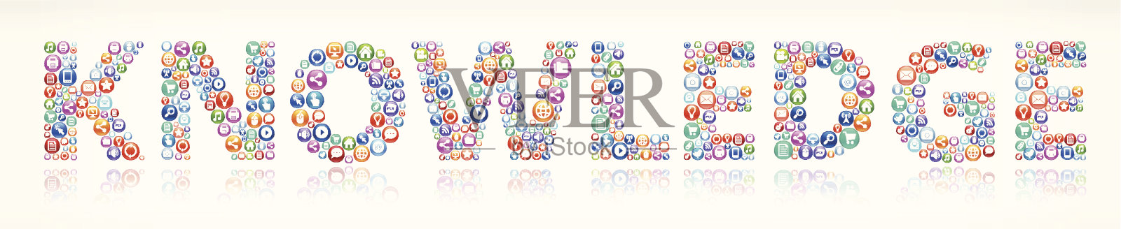 现代技术和通信知识，版税免费矢量艺术插画图片素材