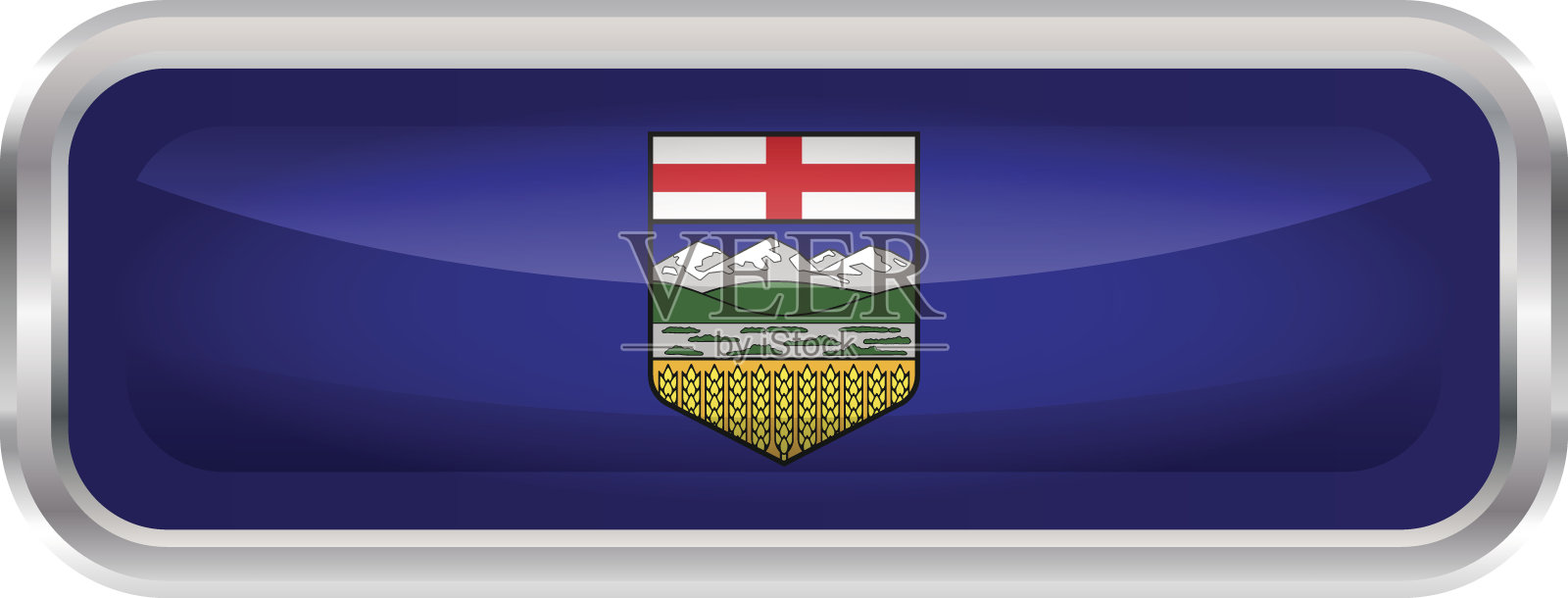 阿尔伯塔省旗插画图片素材