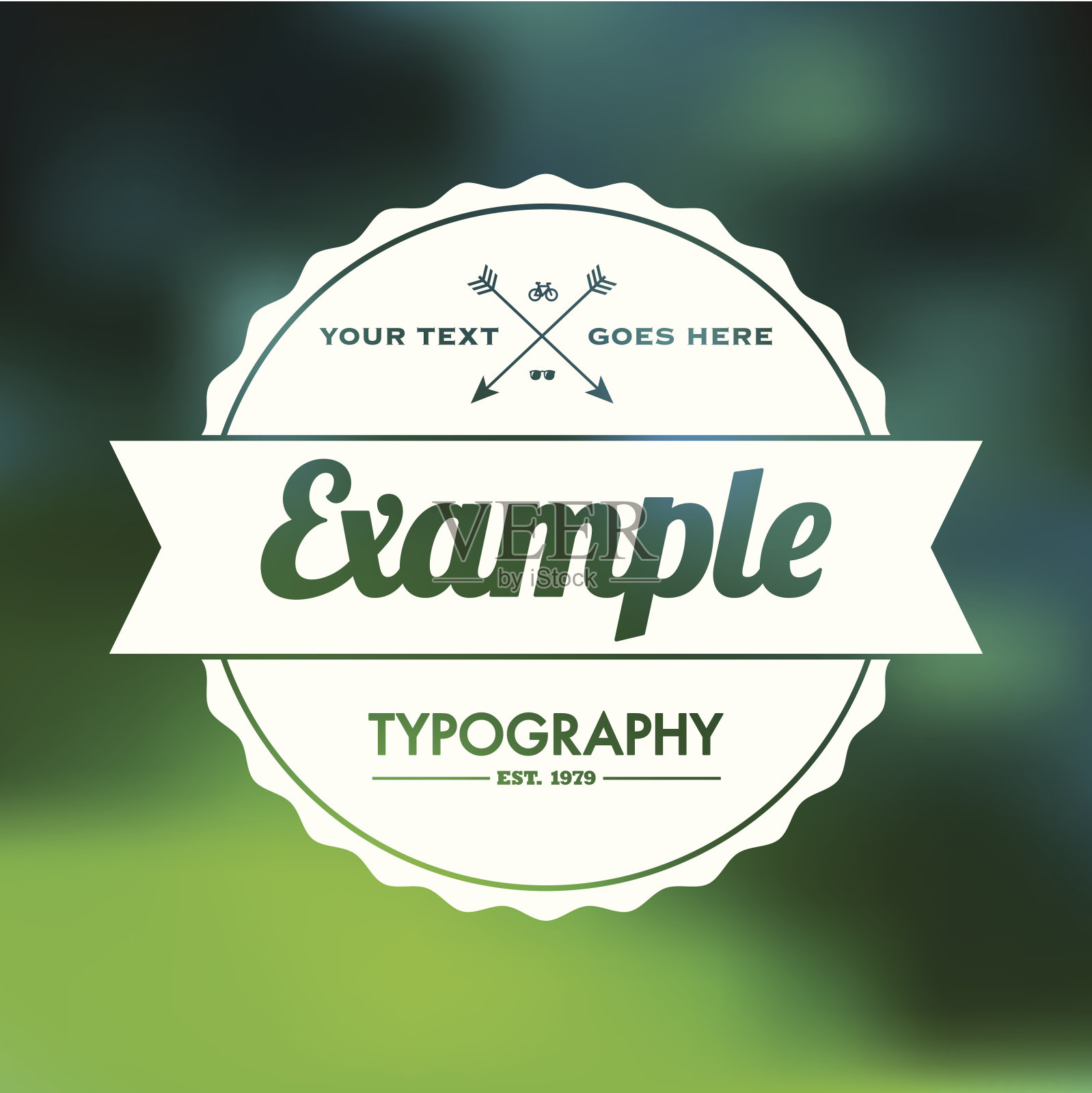 时髦抽象模糊潮人背景插画图片素材