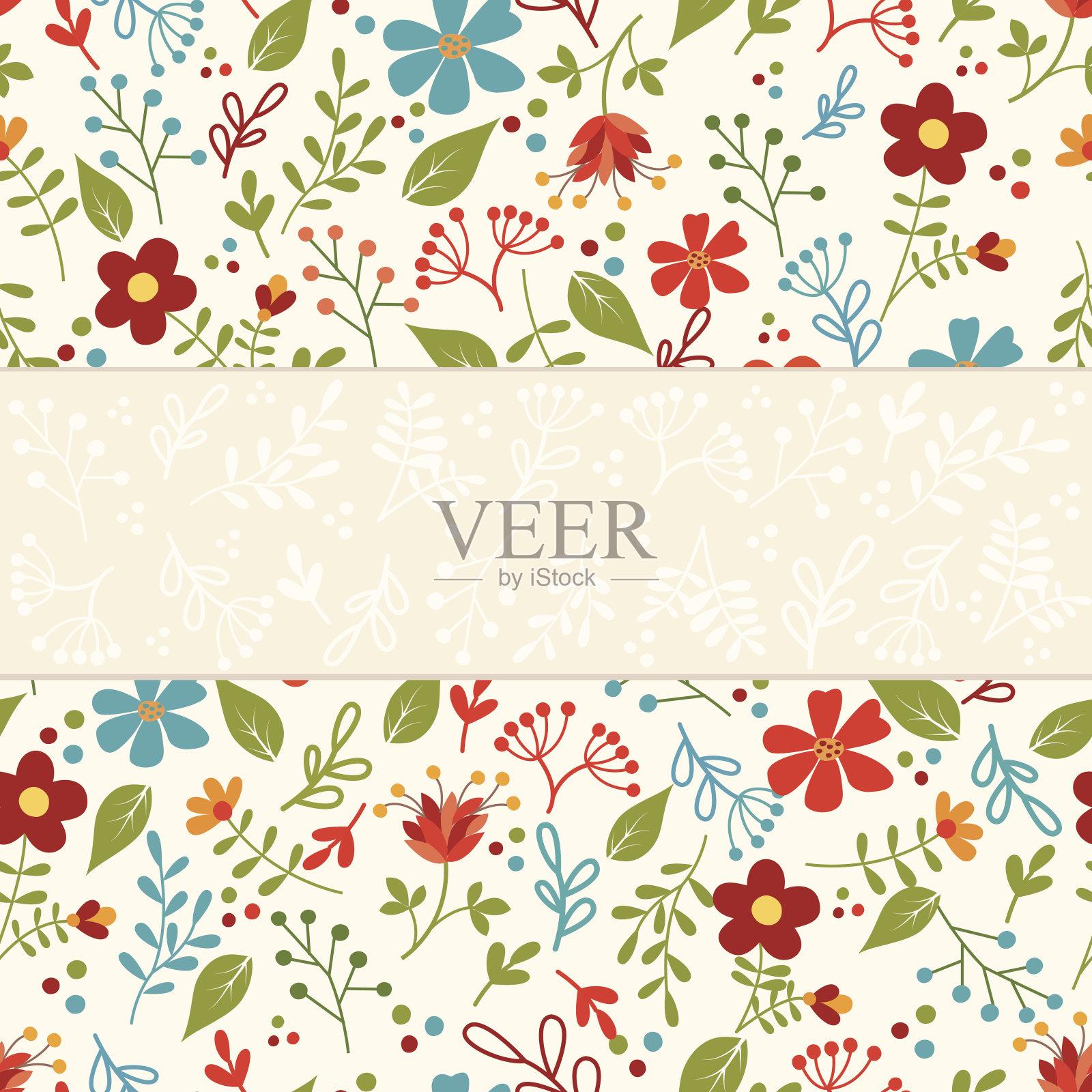 花的框架。插画图片素材