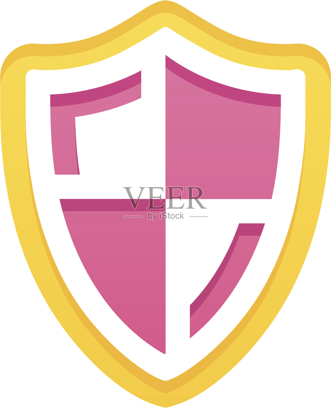 简单的盾插画图片素材