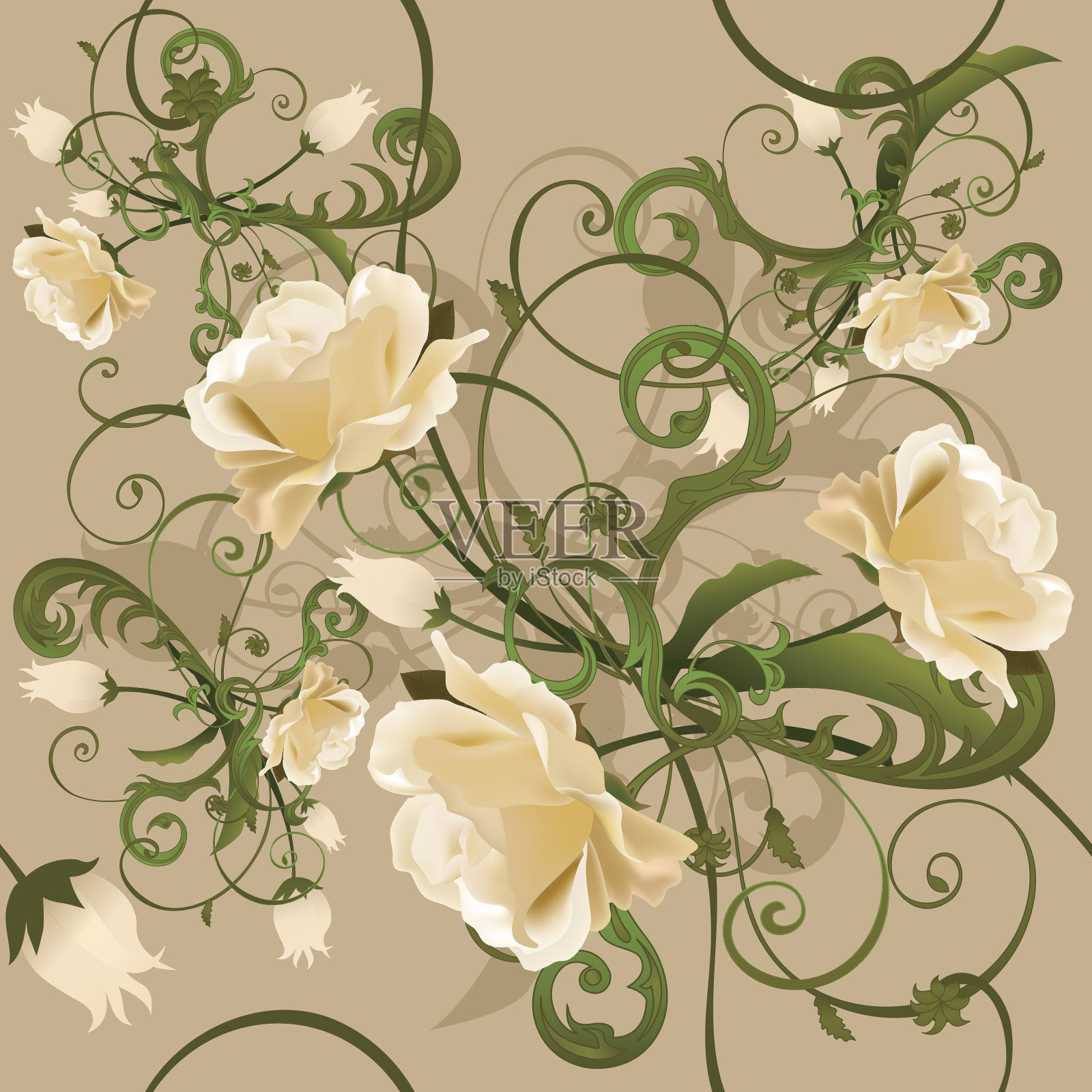 无缝的背景插画图片素材