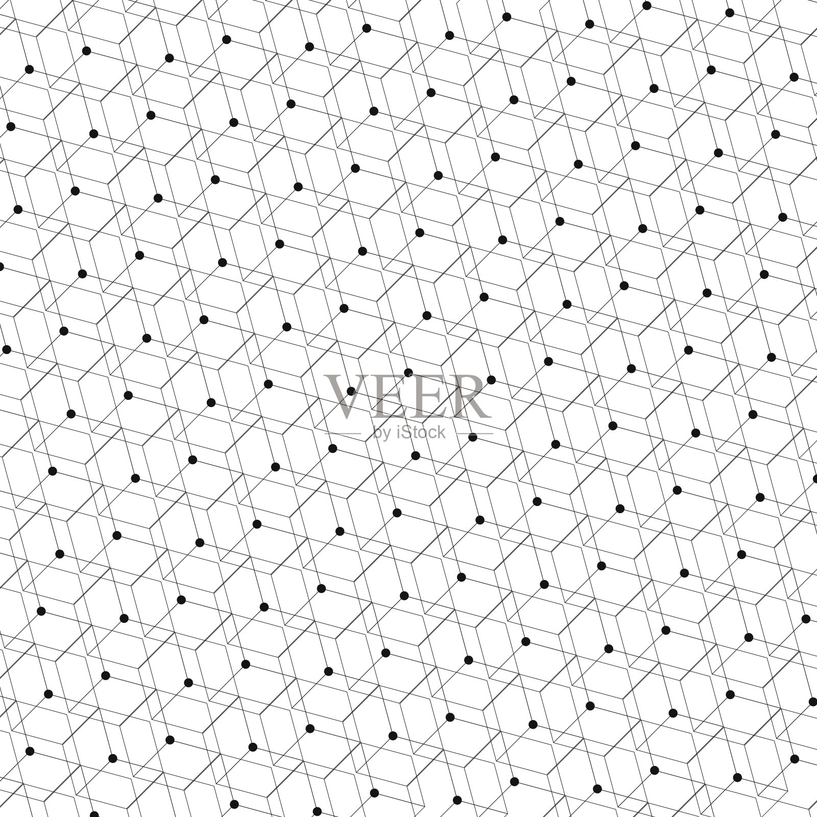 抽象的黑白线条图案背景插画图片素材