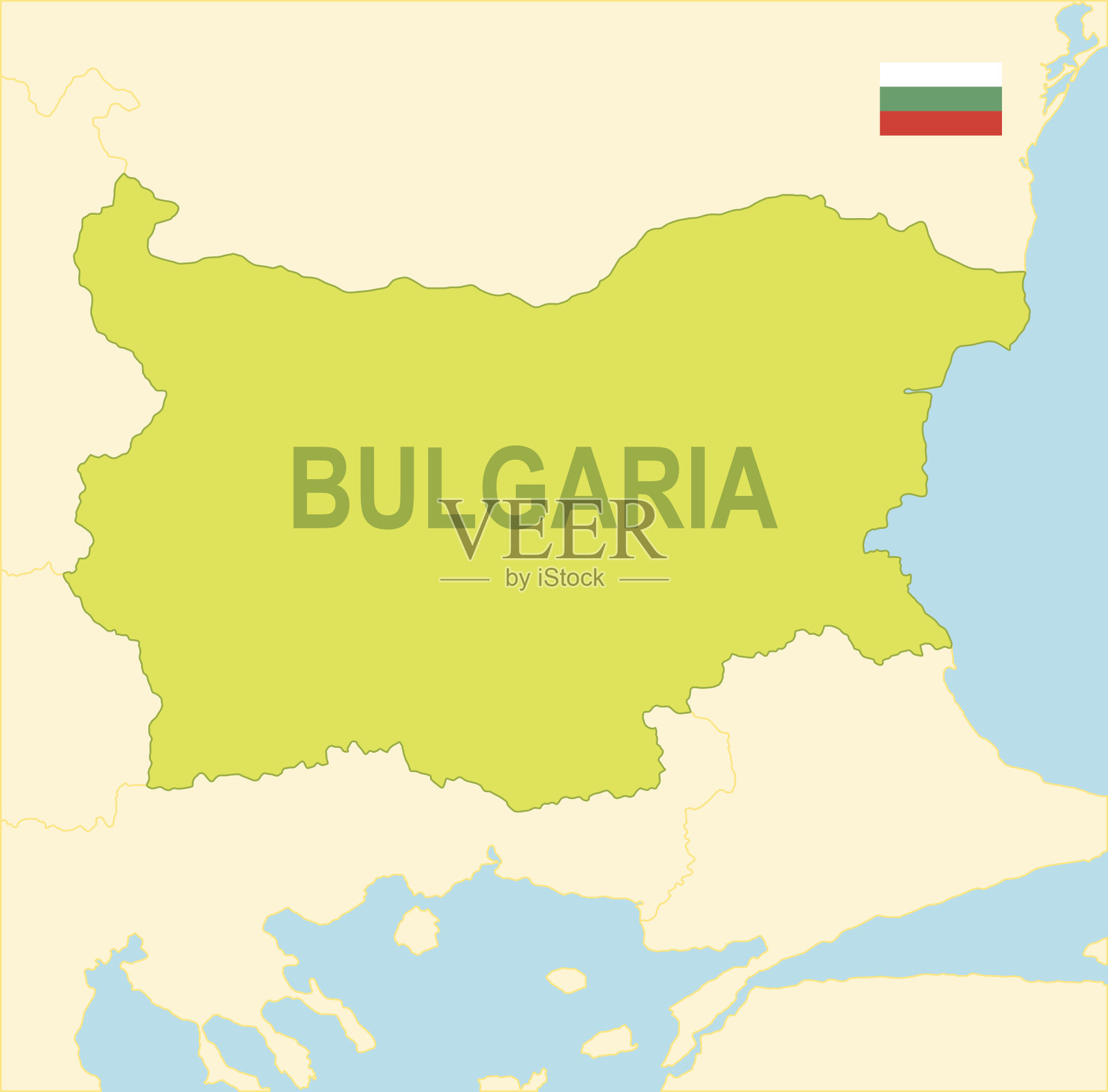 保加利亚插画图片素材