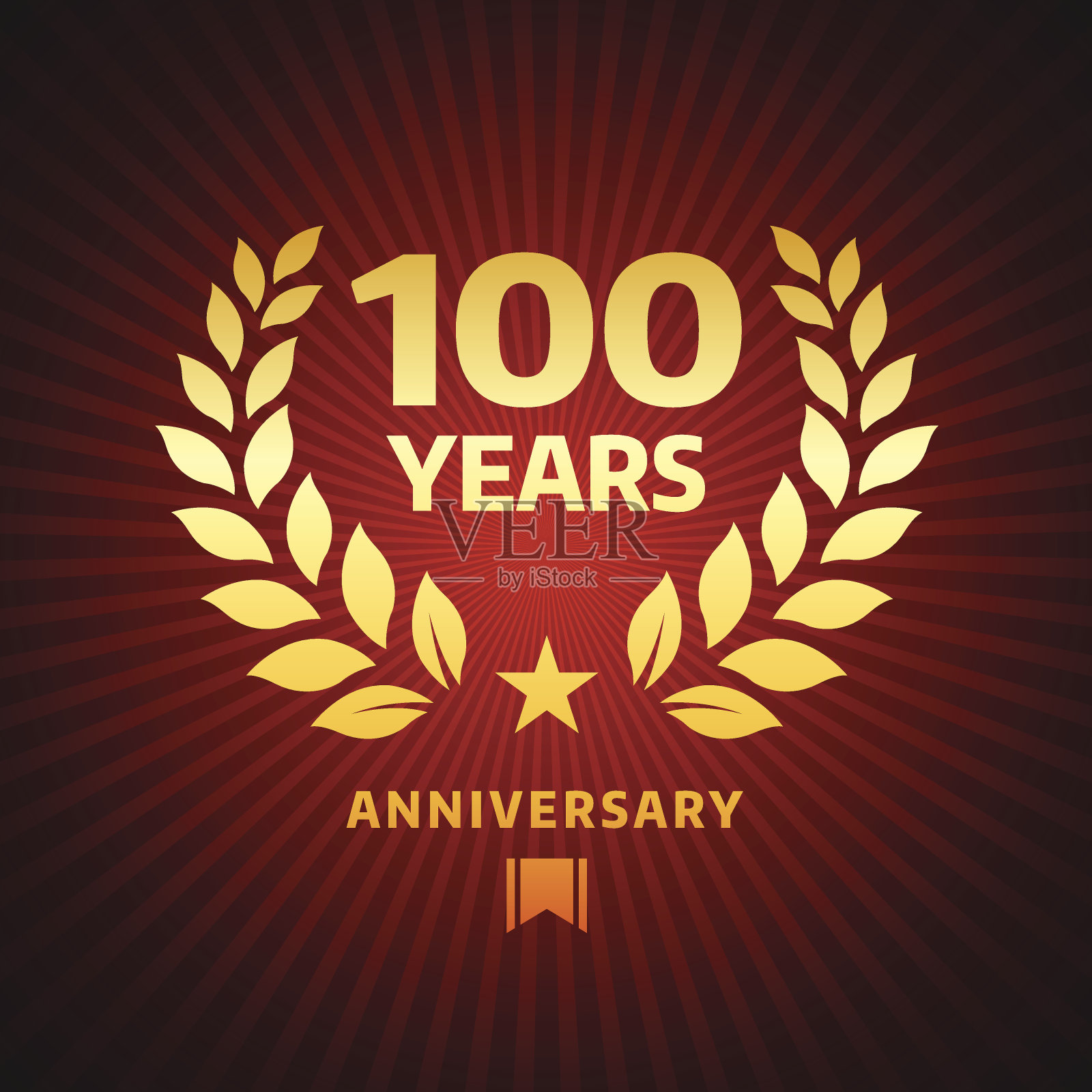 百年校徽插画图片素材