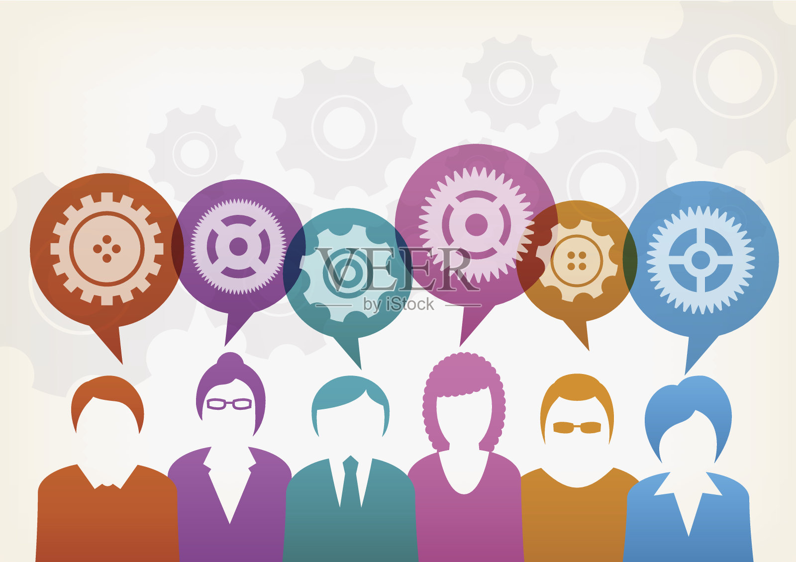 业务用户聊天插画图片素材