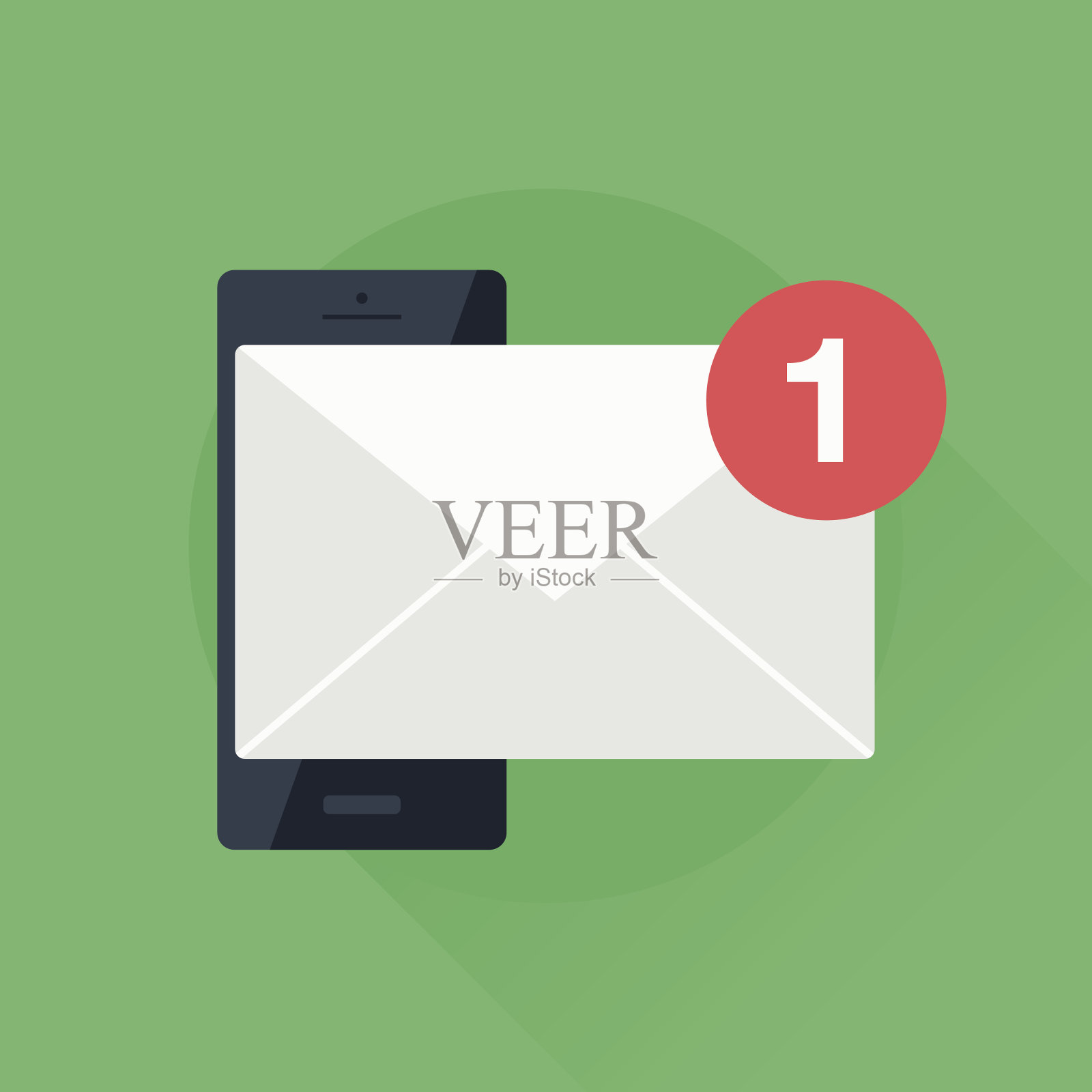 移动消息插画图片素材