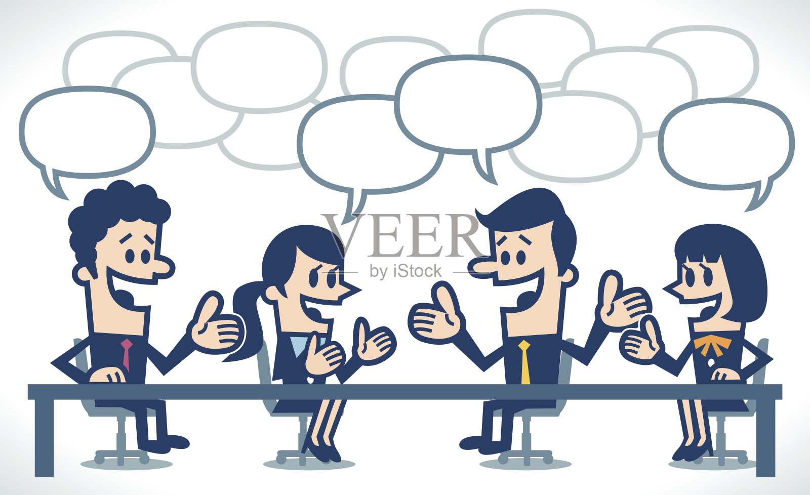 商务会议插画图片素材