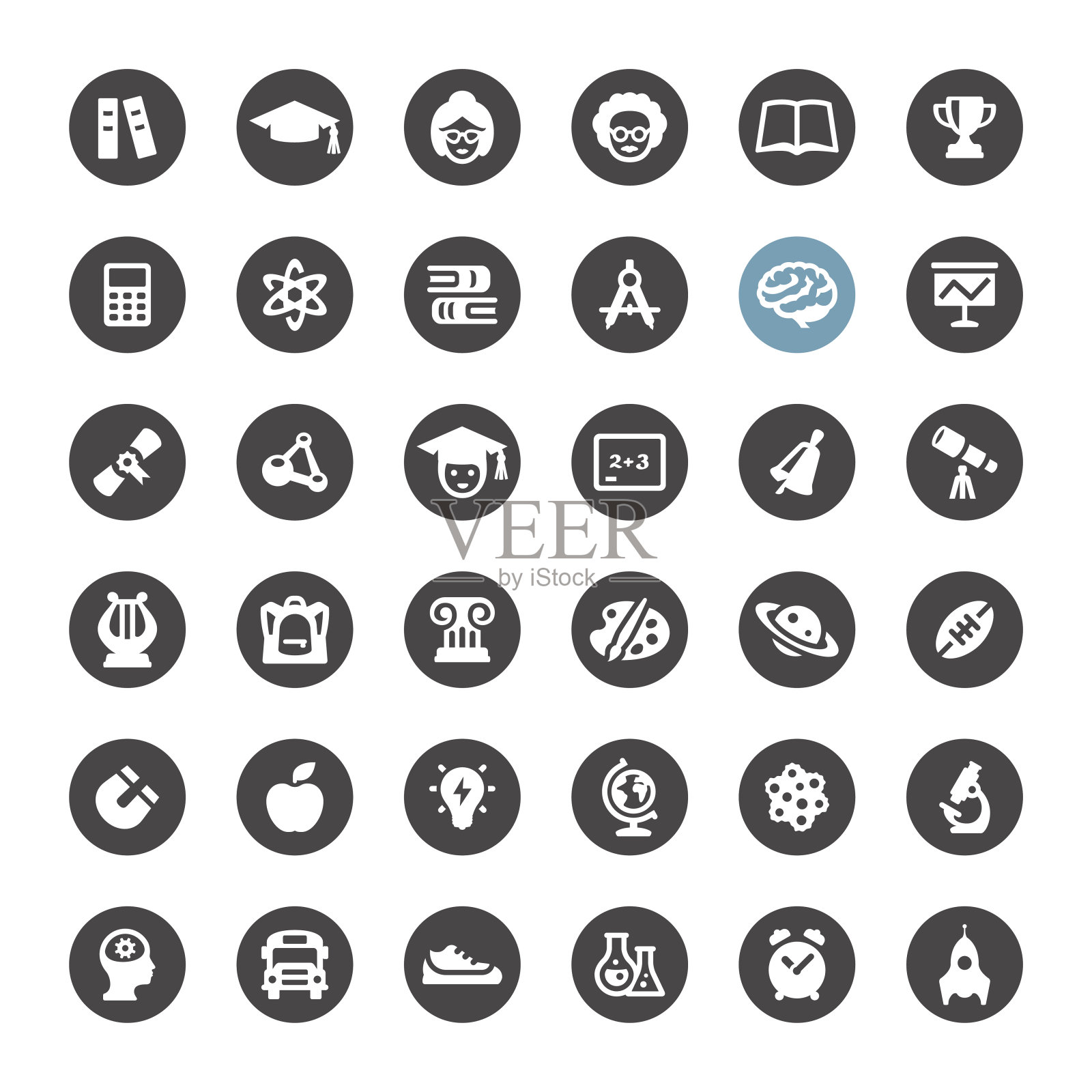 教育和科学矢量图标图标素材