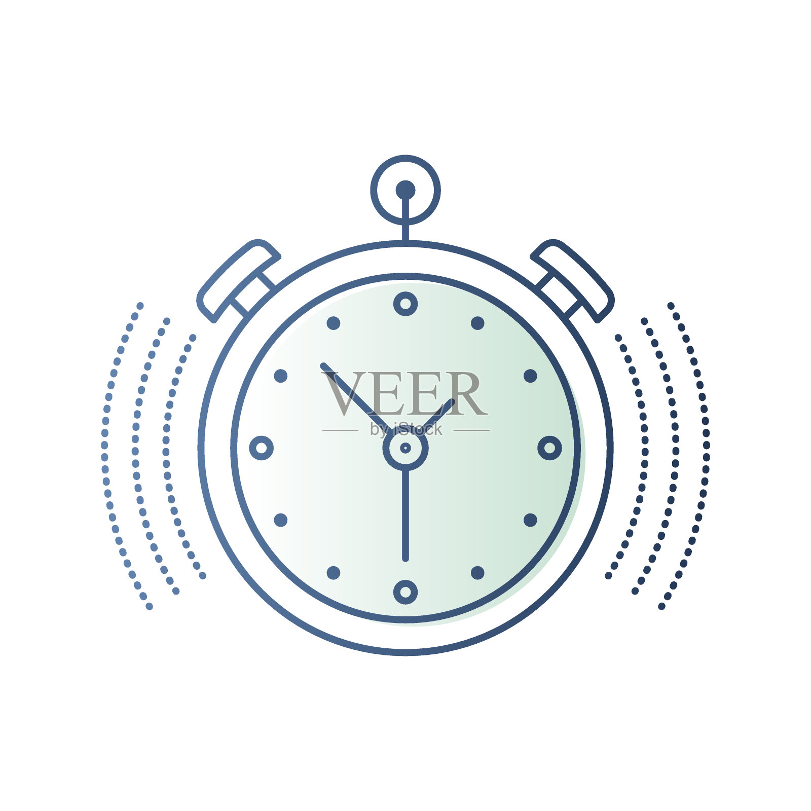 天文钟的象征插画图片素材