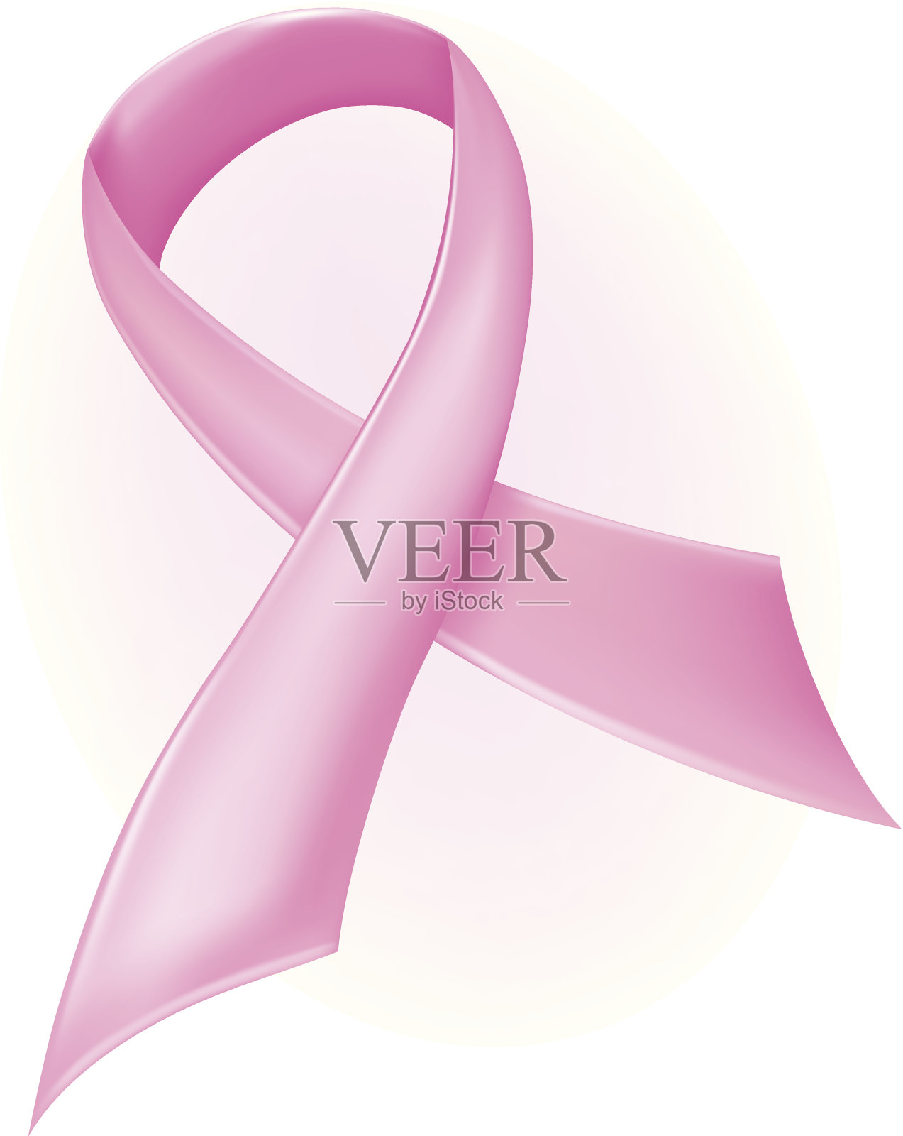 乳腺癌关注丝带插画图片素材