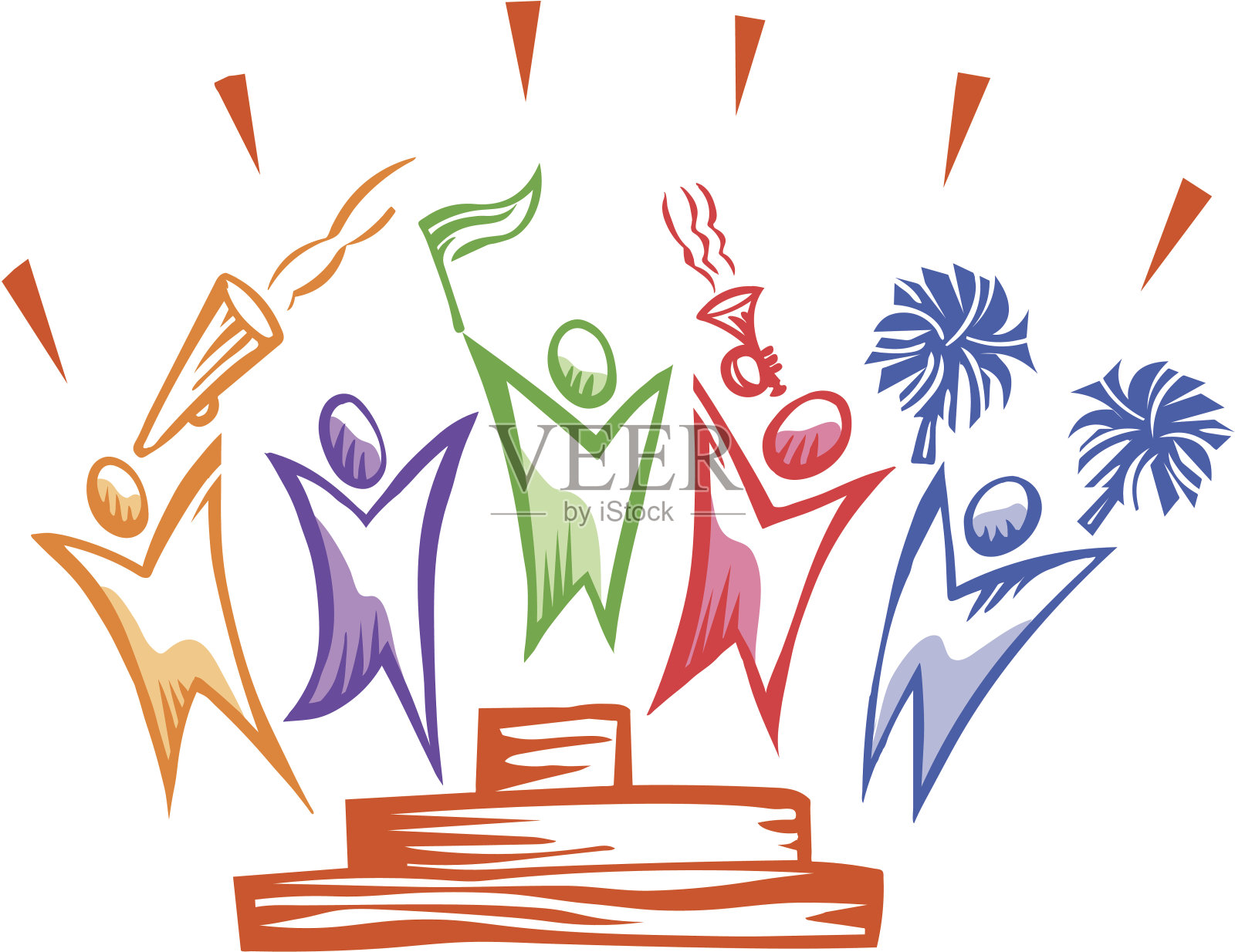 多样性——我们都赢插画图片素材