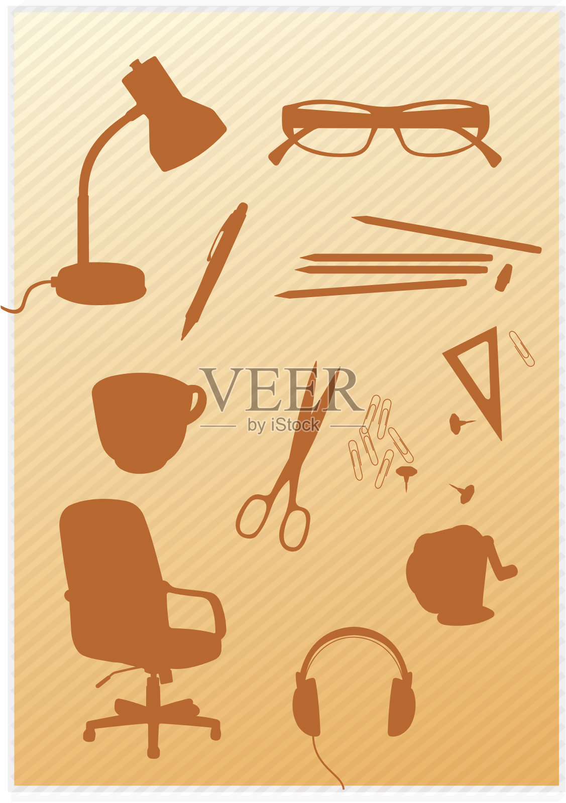 文具/办公设备插画图片素材