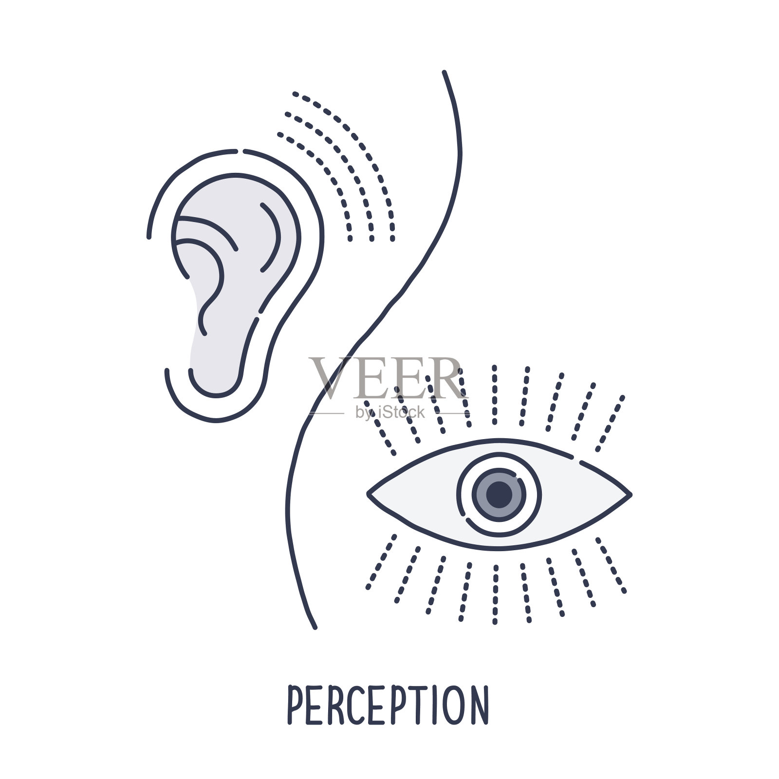 知觉符号插画图片素材