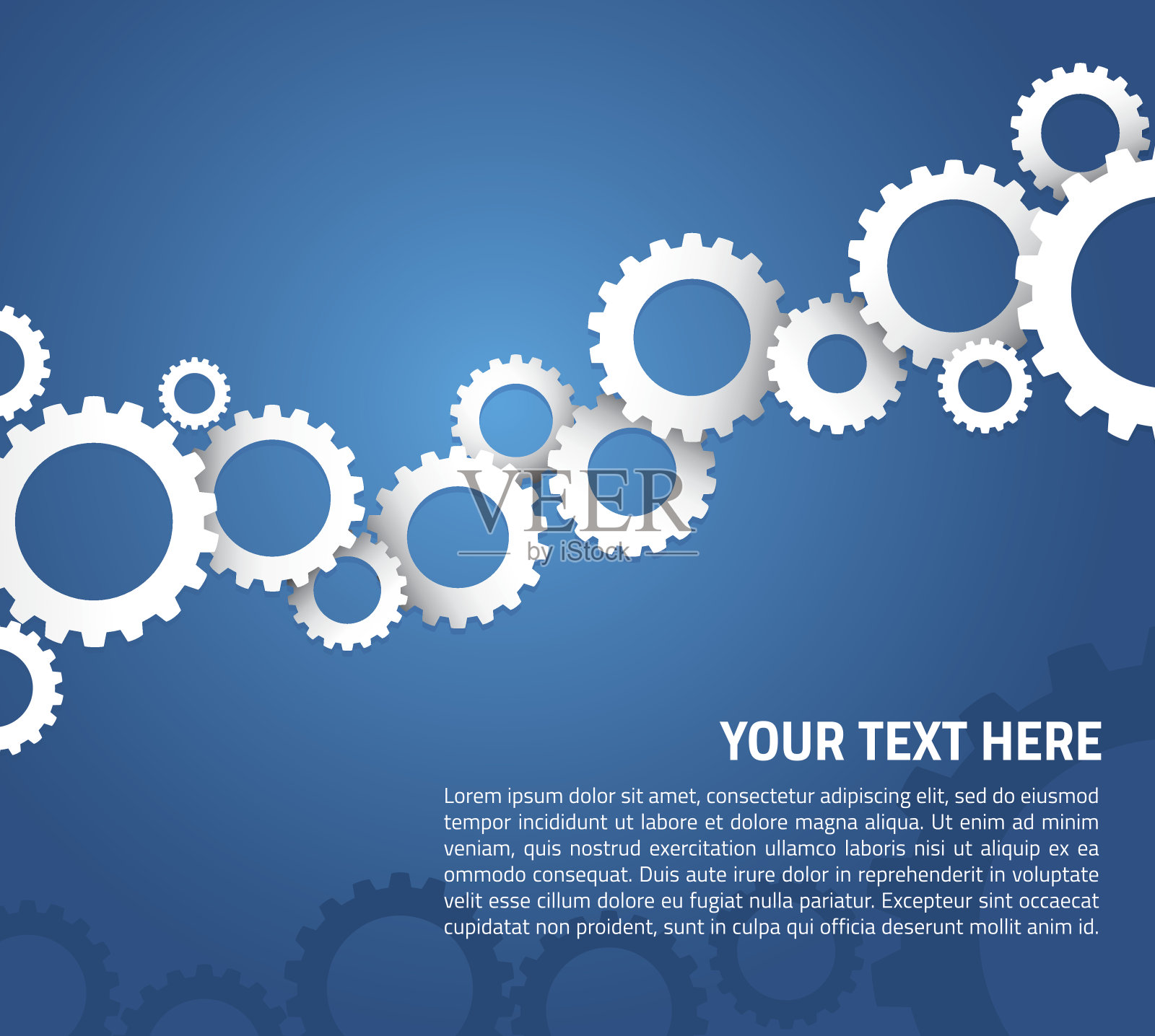 齿轮齿轮技术背景插画图片素材