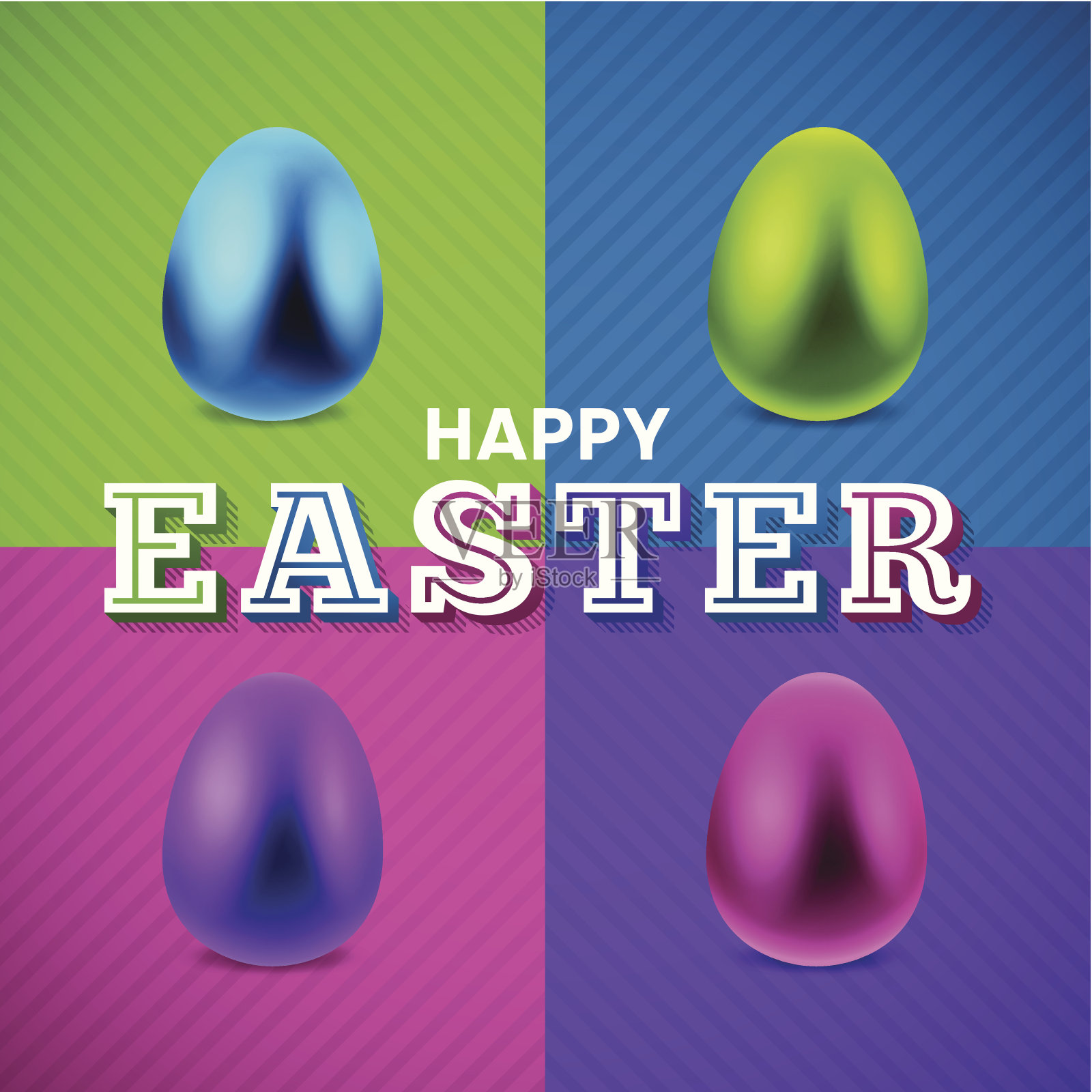 复活节快乐背景设计模板素材