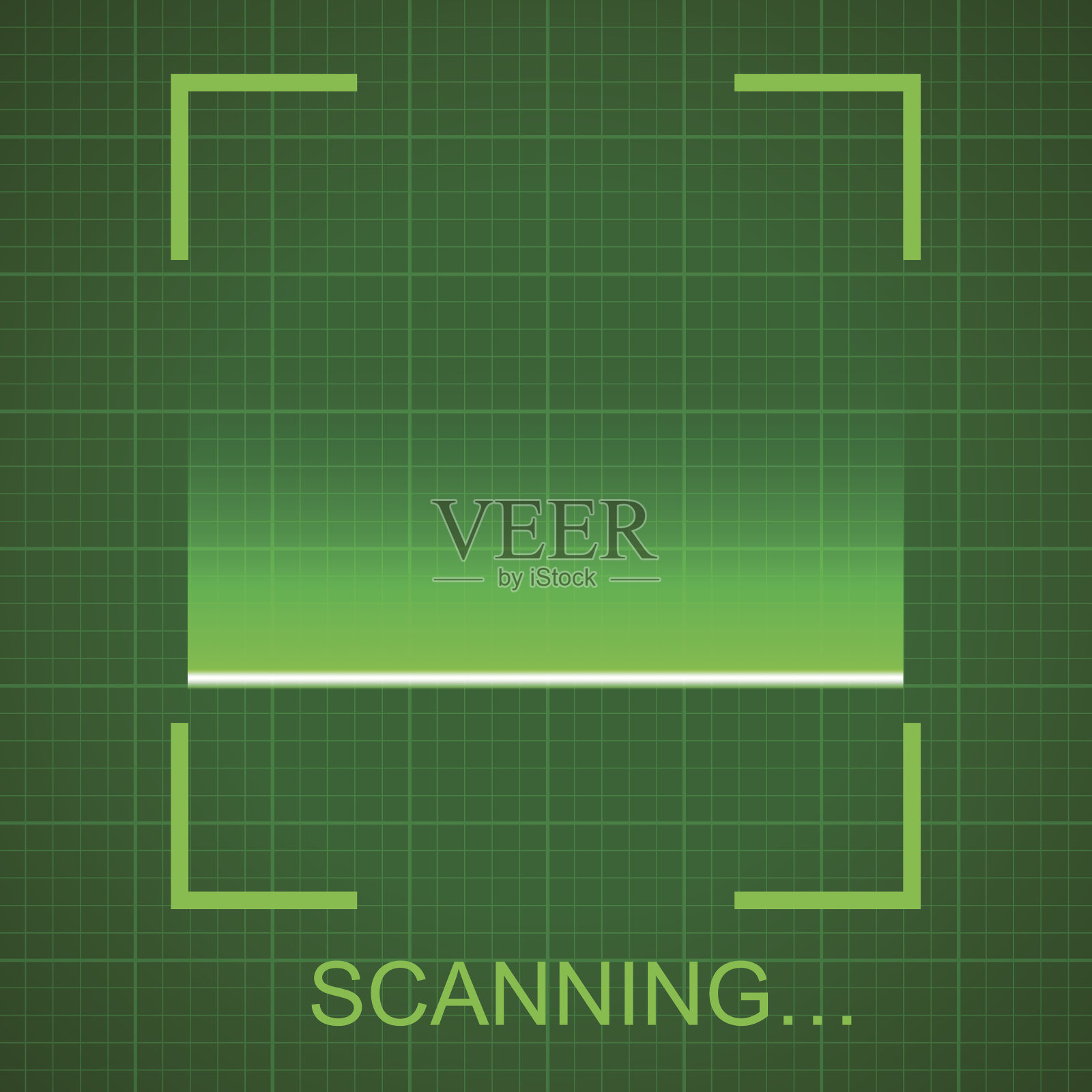 扫描插画图片素材