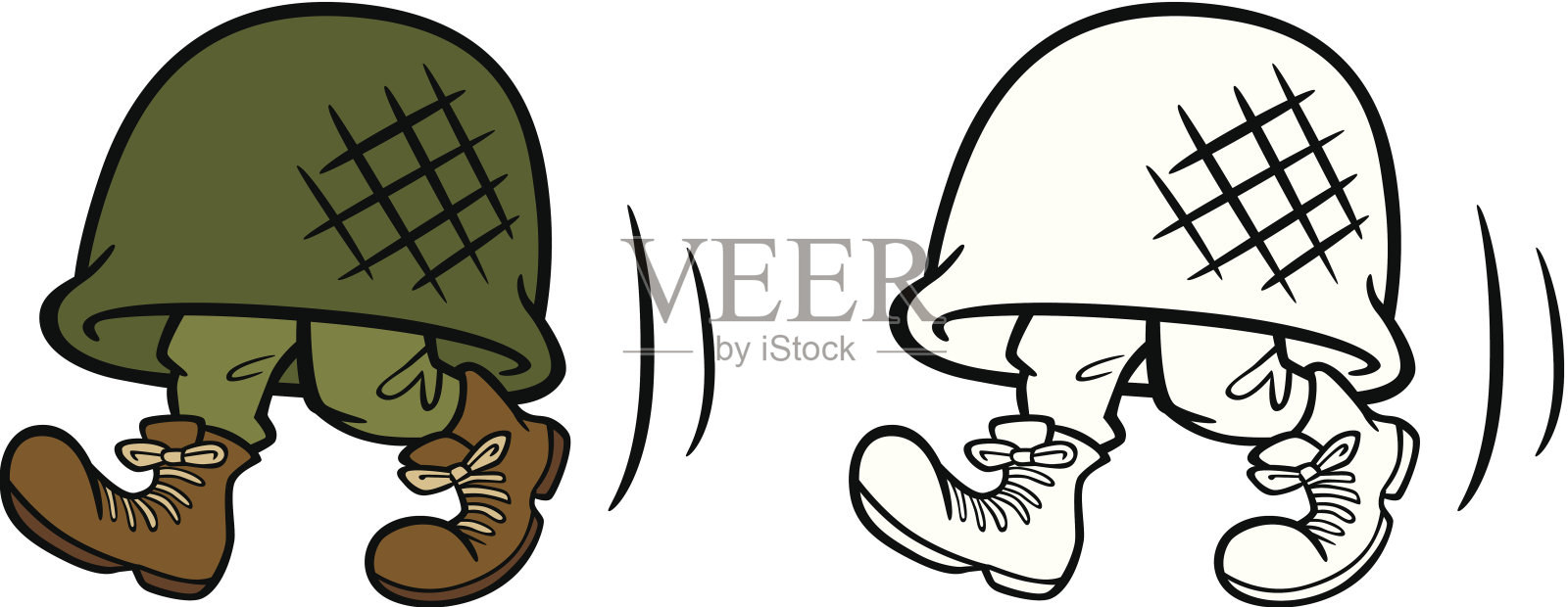 戴头盔的士兵设计元素图片