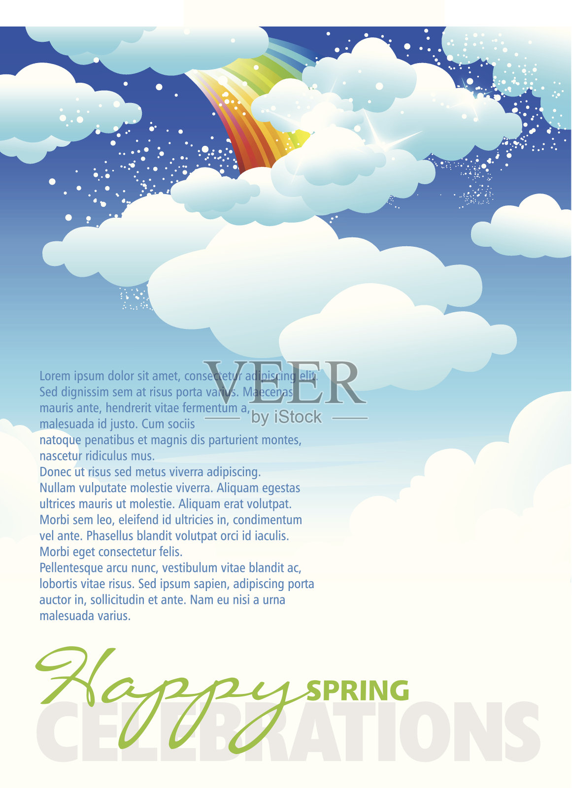 Spring背景与复制空间插画图片素材