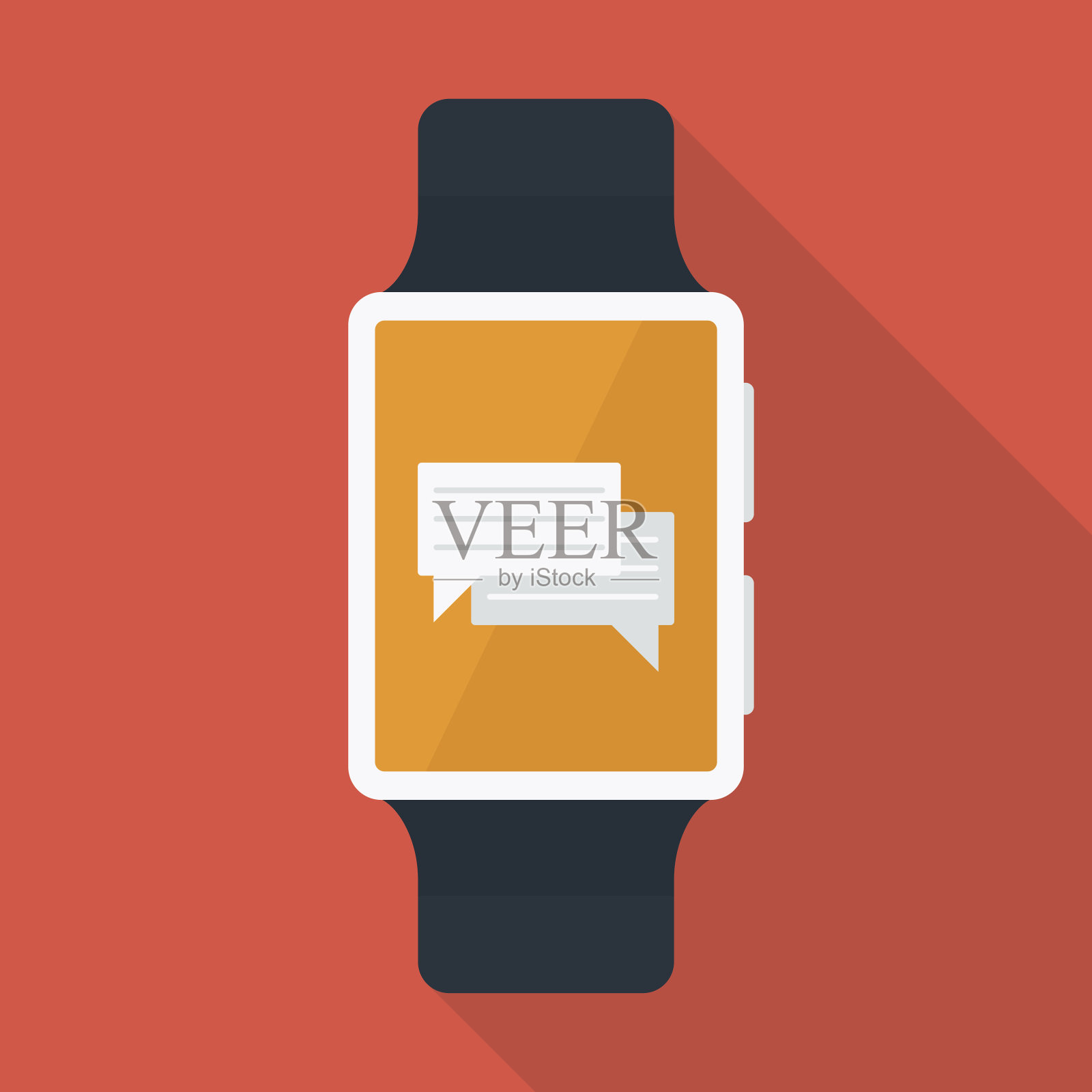 聪明的手表插画图片素材