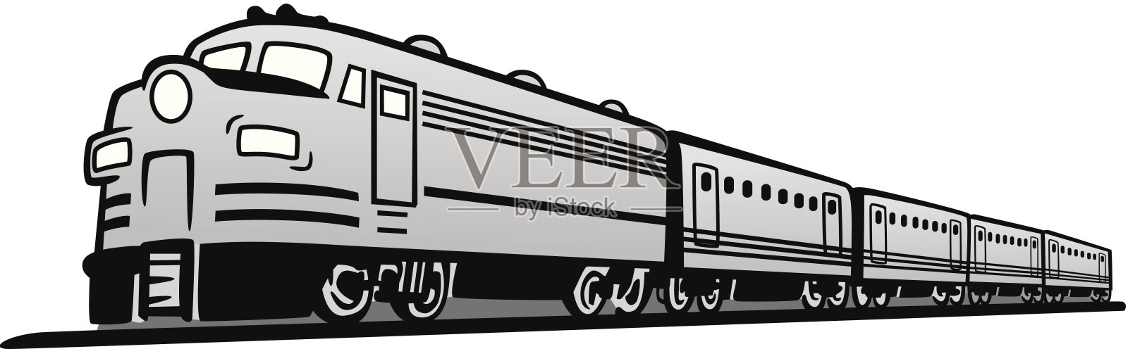 经典的柴油火车设计元素图片