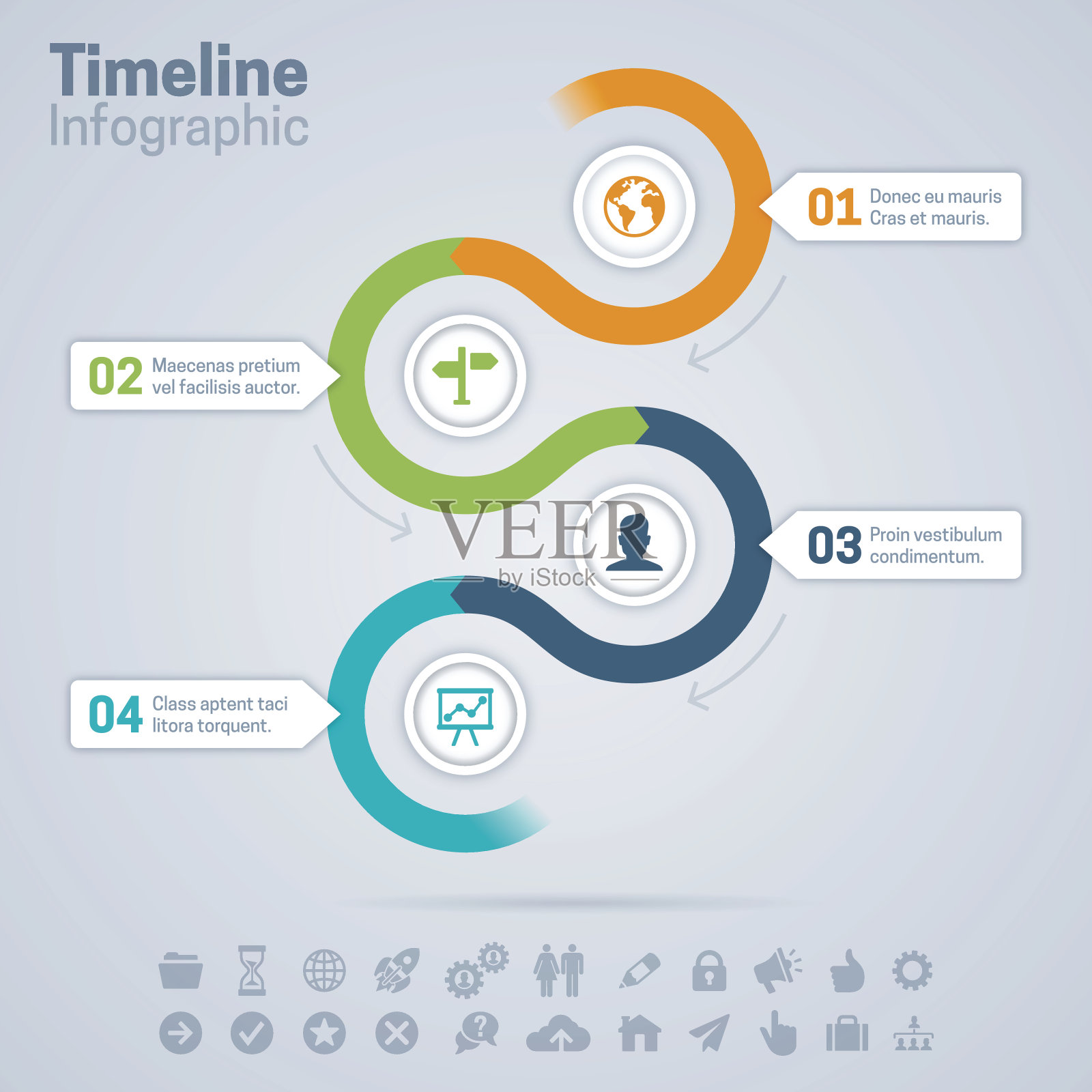 时间轴信息插画图片素材