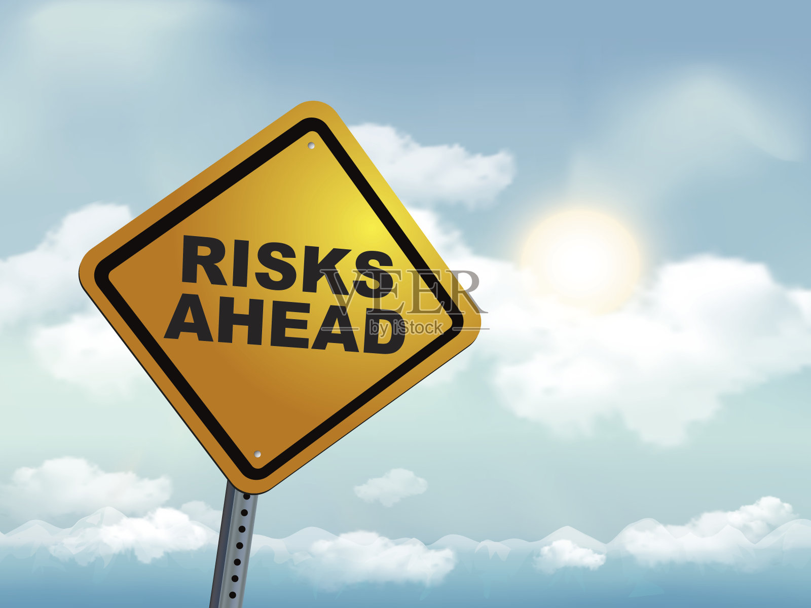 未来的风险插画图片素材