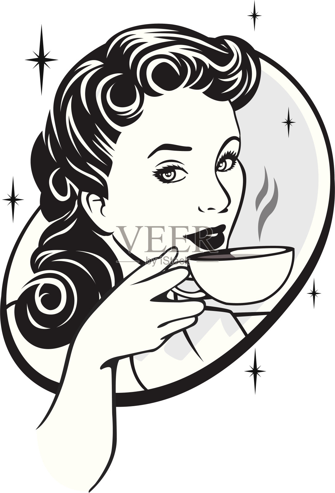 冲切咖啡设计元素图片