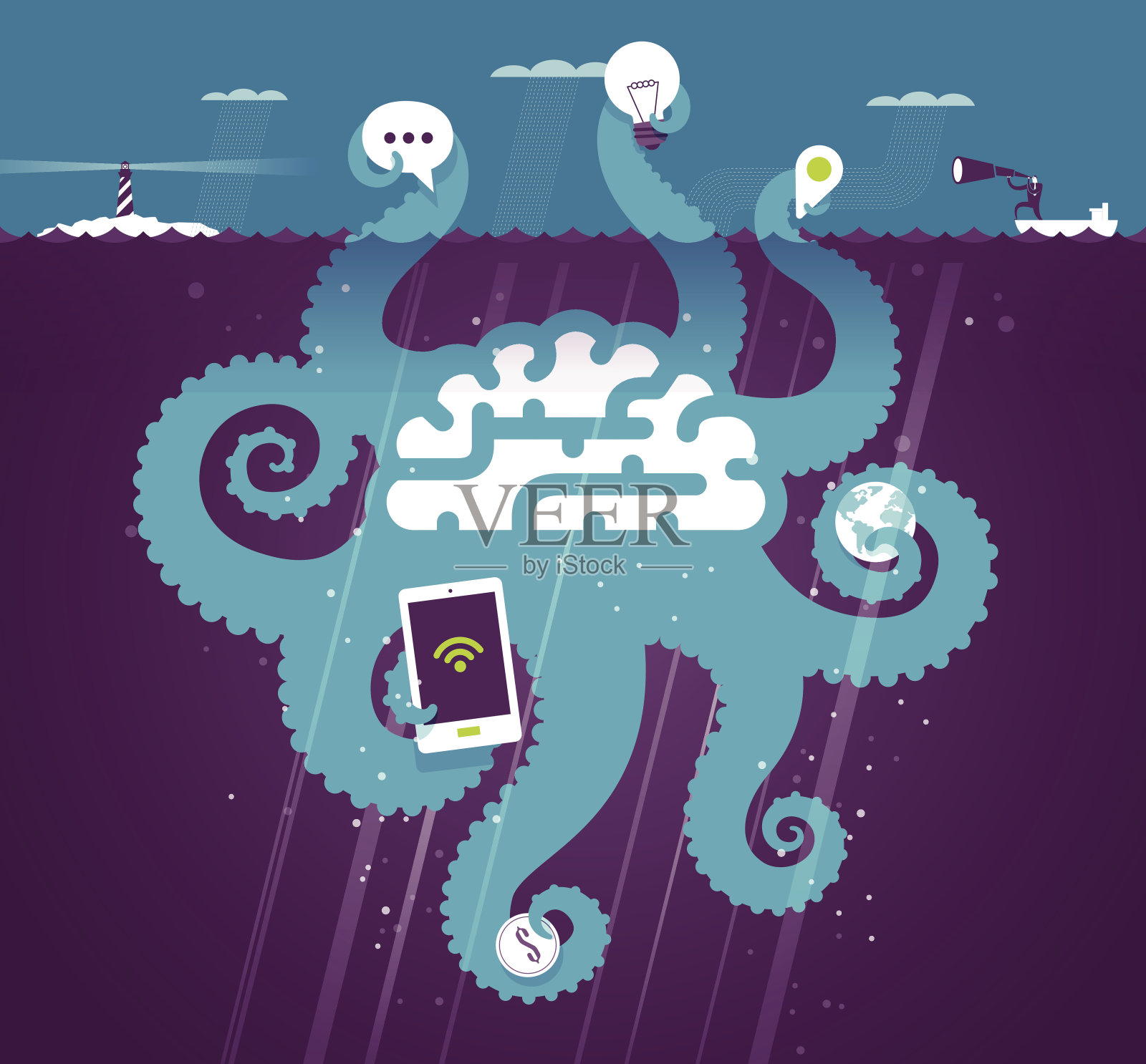 知识插画图片素材