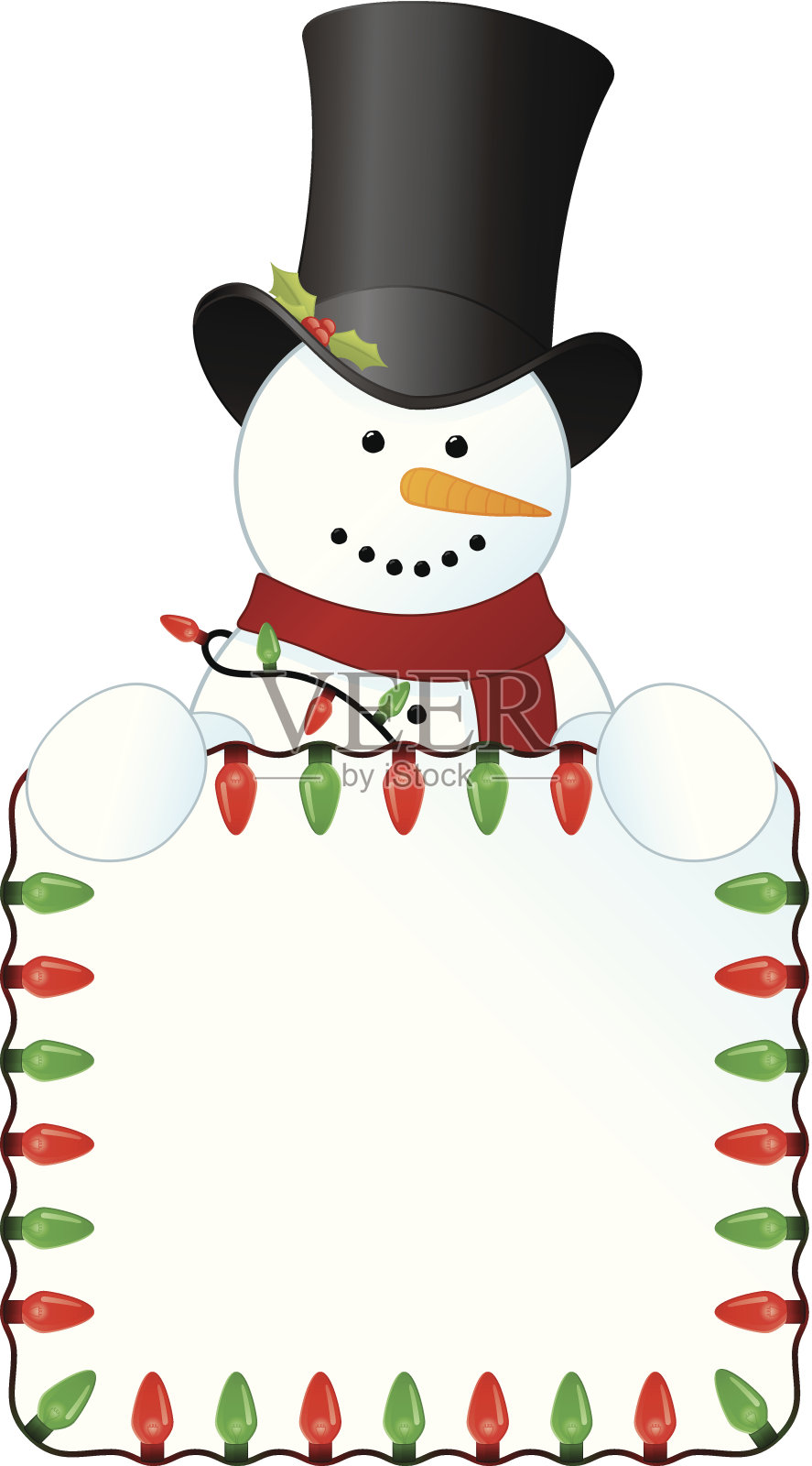 雪人的迹象设计元素图片