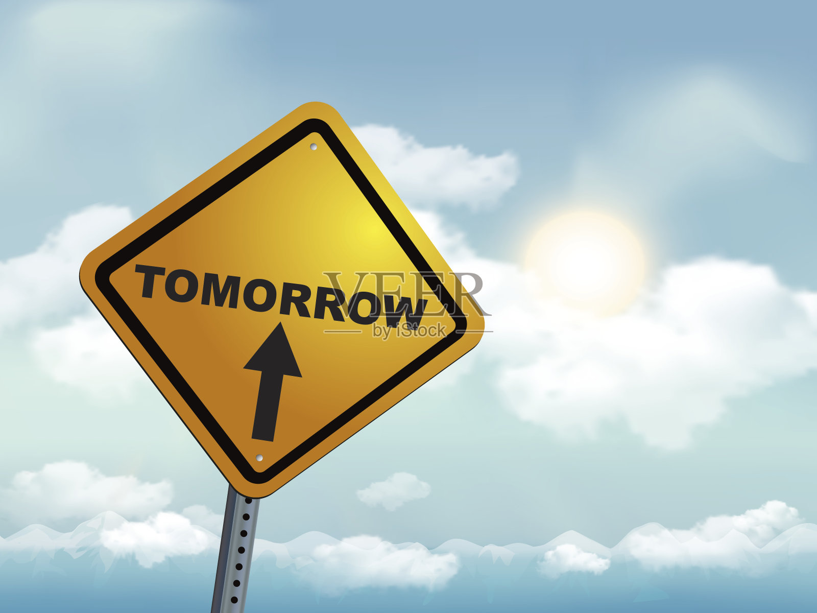 明天插画图片素材